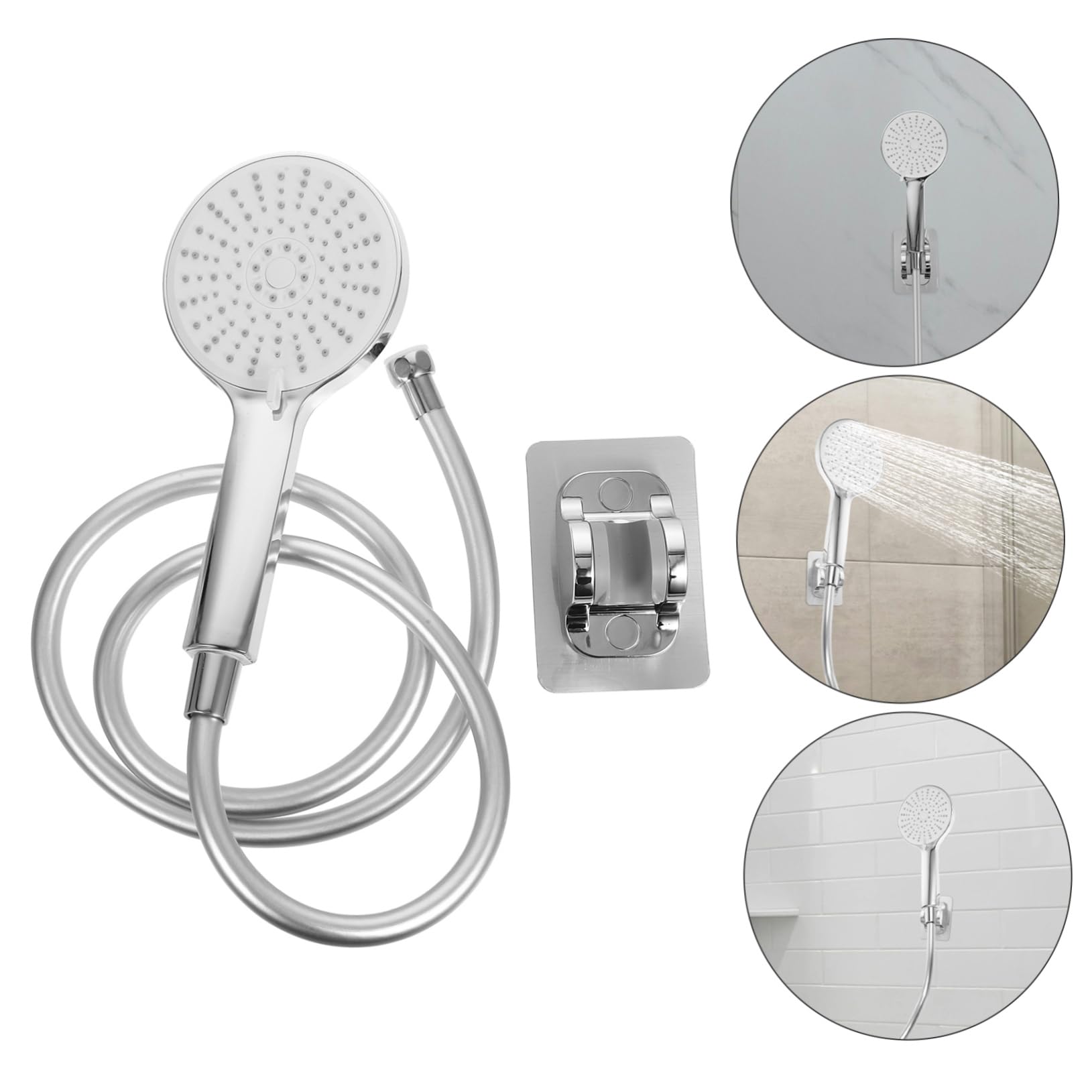 Cabilock 1 Set High Pressure Shower Head with 5 Spray Modes - Bathroom Accessories for Spa-Like Experience - Perfect for Home, Hotel & Gym Use
