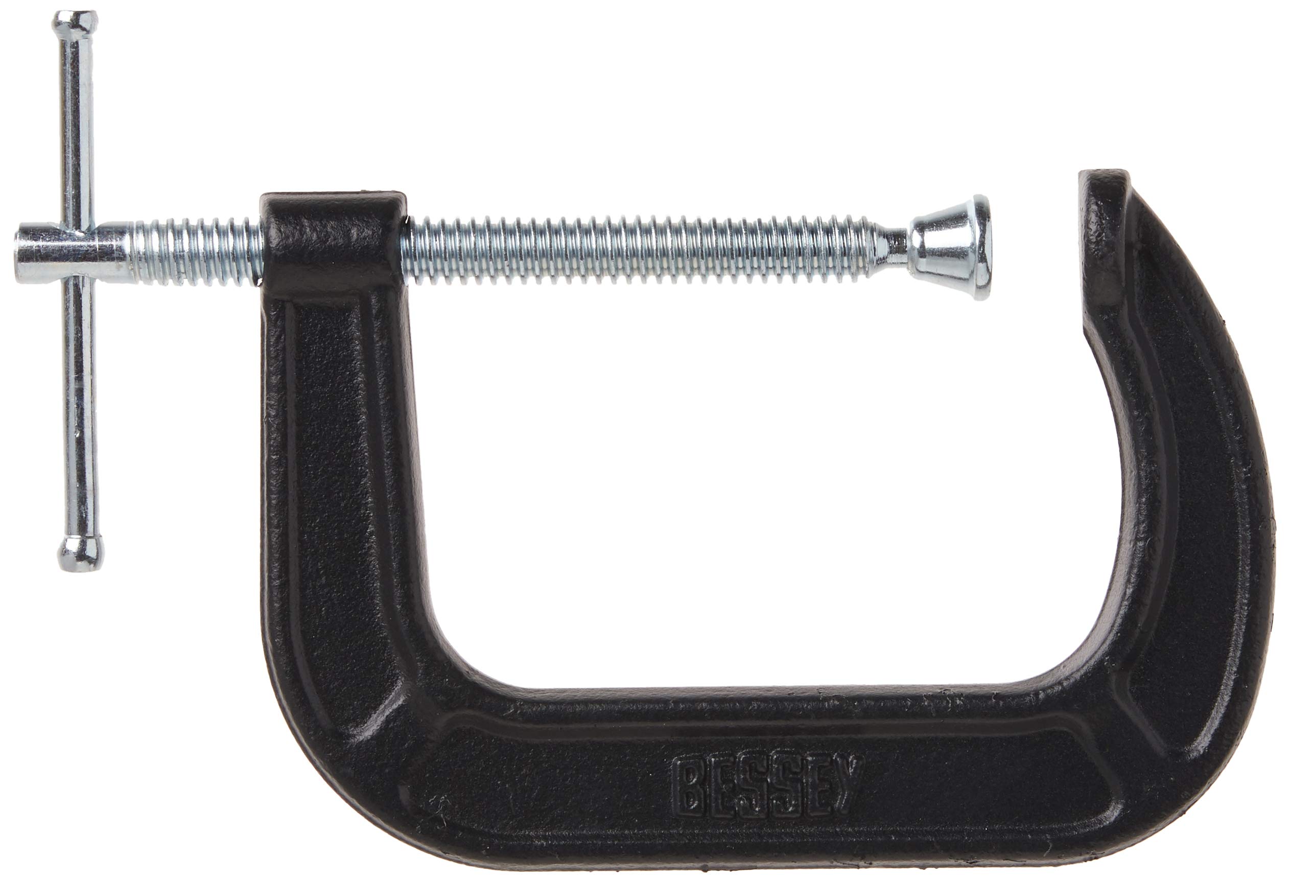 Bessey Tools CM40 Drop Forged C-Clamp 4 Inch - 3 Pack Heavy Duty Clamps for Woodworking, Metalworking, and DIY Projects - Perfect for Welding, Carpentry, and Home Repairs