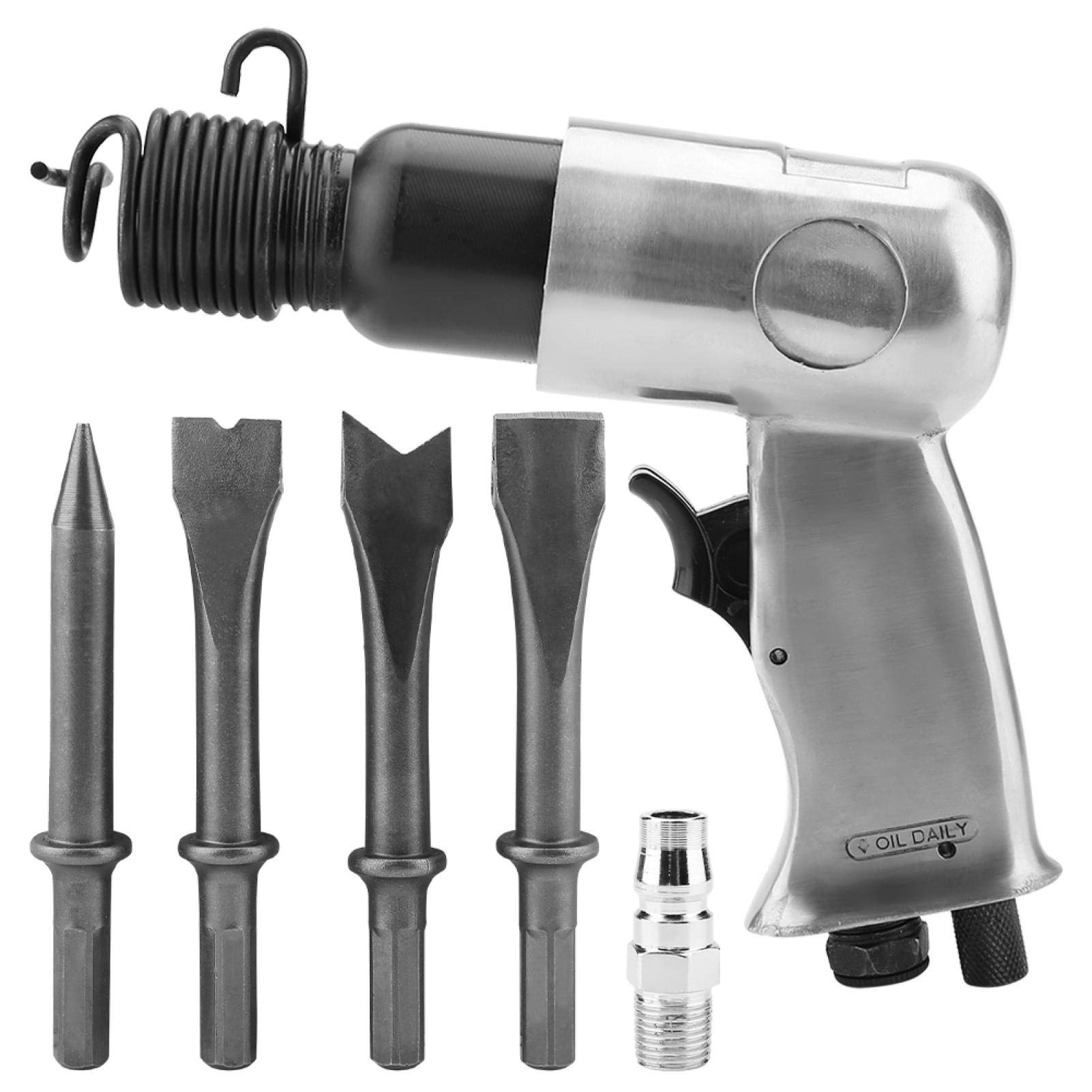150mm Industrial Air Hammer - Powerful Straight Handle Pneumatic Chisel Tool for Metalworking, Demolition & Auto Repair | Heavy-Duty Air Shovel for Construction & DIY Projects