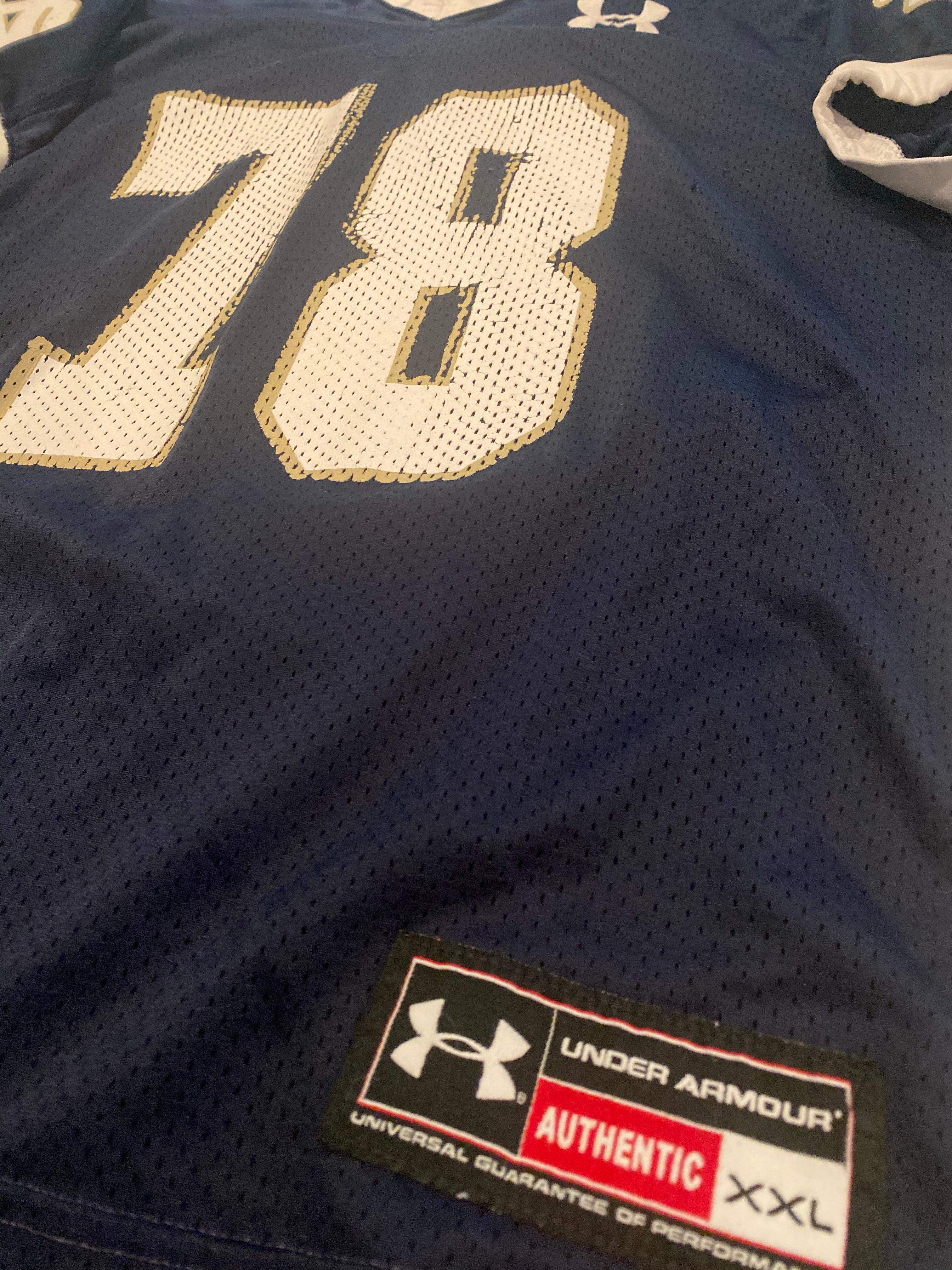 Ronnie Stanley Notre Dame Football Game-Worn Jersey #78 by Under Armour – Authentic Collectible for Fans & Memorabilia Enthusiasts | Perfect for Display, Gifting, and Sports Memorabilia Collections