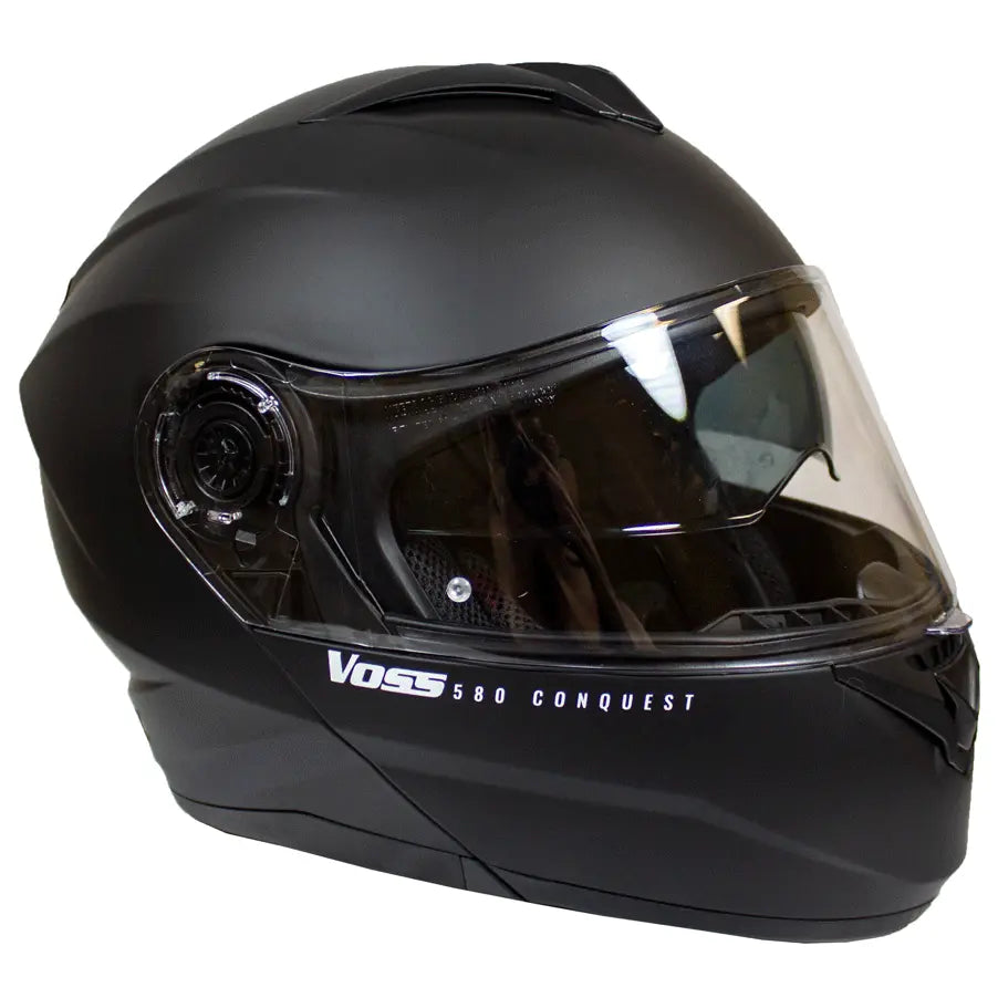 VOSS 580 Conquest Modular Motorcycle Helmet - DOT Approved, Lightweight & Comfortable for Touring, Cruising & Long Rides