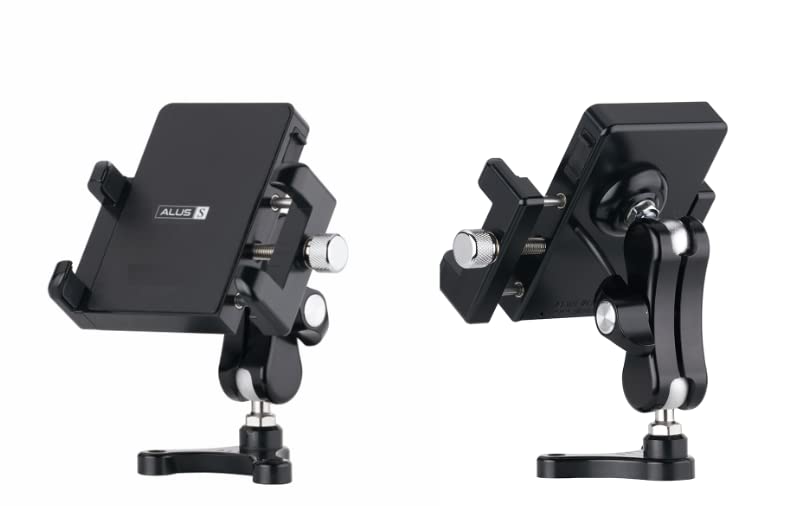 Premium Universal Bike Phone Mount for Motorcycle - High-Quality Aluminum Alloy Handlebar Phone Holder (1.25inch/32mm, Chrome) - Perfect for Cycling, Commuting & Outdoor Adventures