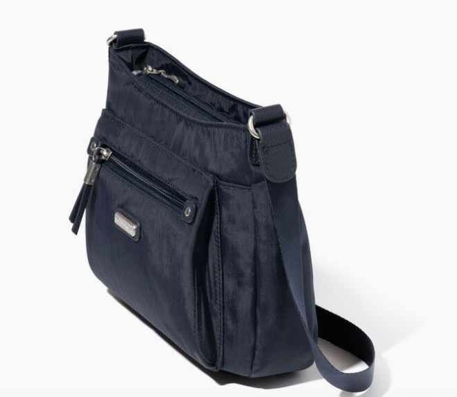 Baggallini Uptown RFID Blocking Crossbody Bag with Wristlet - Secure Travel Purse for Women, Perfect for Everyday Use, Shopping & Commuting