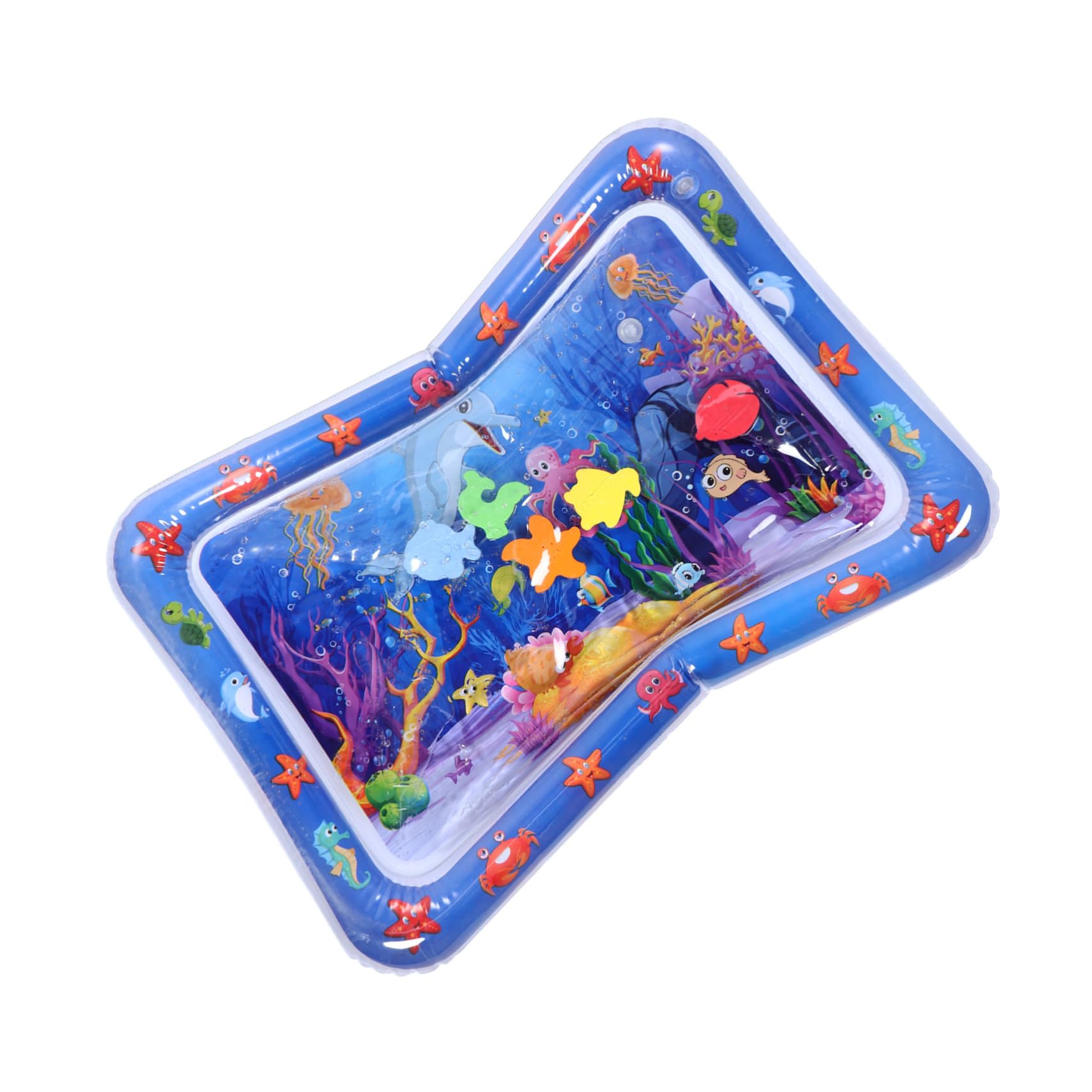 FAVOMOTO Inflatable Patting Pad Water Playmat - PVC Tummy Time Mat for Babies, Toddler Safe Inflatable Water Pad for Indoor & Outdoor Use, Perfect for Playtime, Sensory Development, and Relaxation