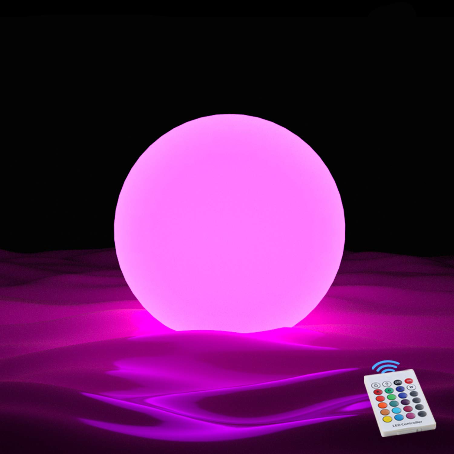 BLUEYE Floating Pool Lights - 3-Inch Rechargeable LED Orb Light with Remote Control for Inground & Above Ground Pools | Waterproof Pool Accessories & Holiday Display Decorations | Perfect for Night Swimming, Backyard Parties & Christmas Decor