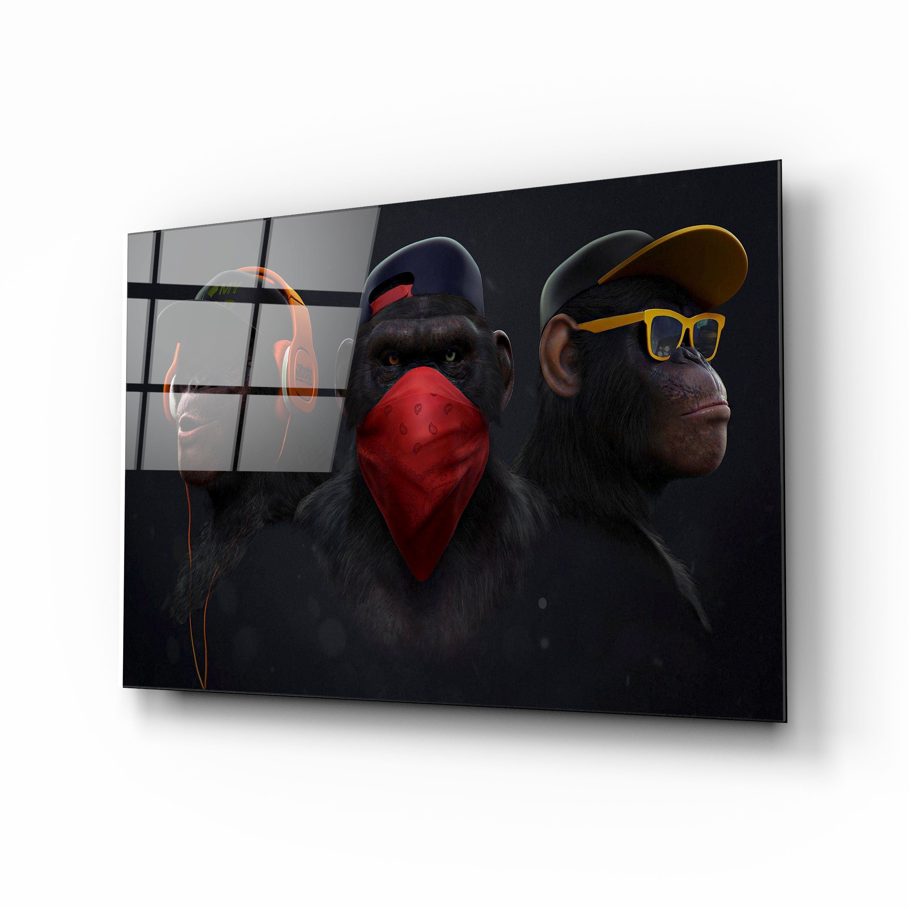 3 Wise Monkeys T-Shirt - Funny See No Evil Hear No Evil Speak No Evil Graphic Tee - Perfect for Casual Wear, Gifts & Pop Culture Fans