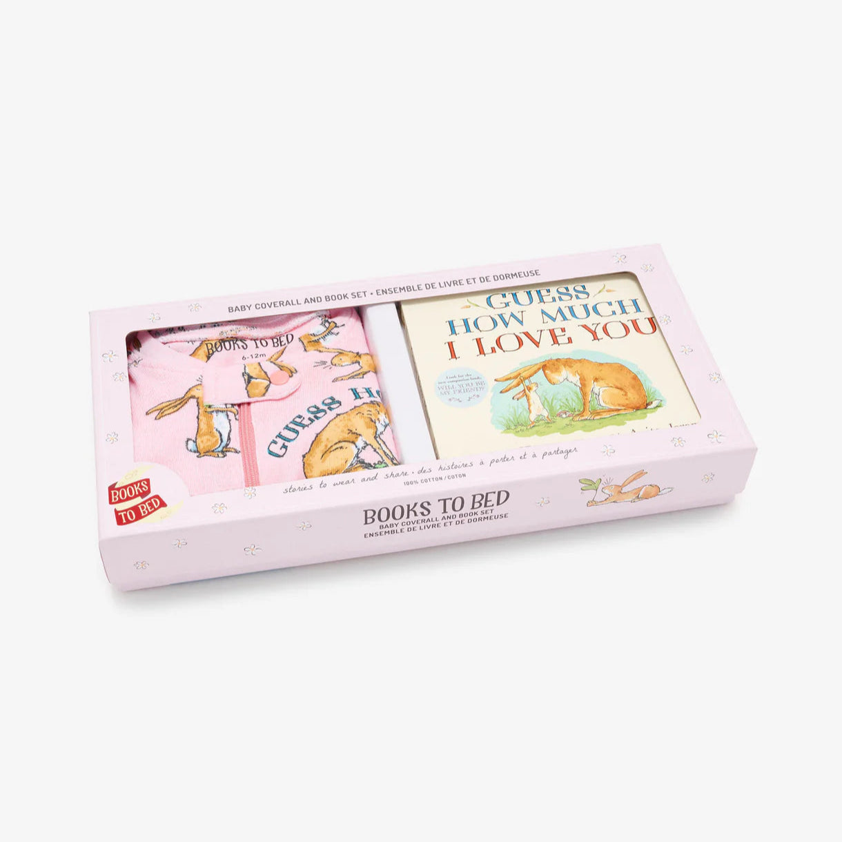 Guess How Much I Love You Pink Coverall and Book Box Set - Bedtime Story Books for Kids, Perfect for Baby Showers & Nursery Reading Time