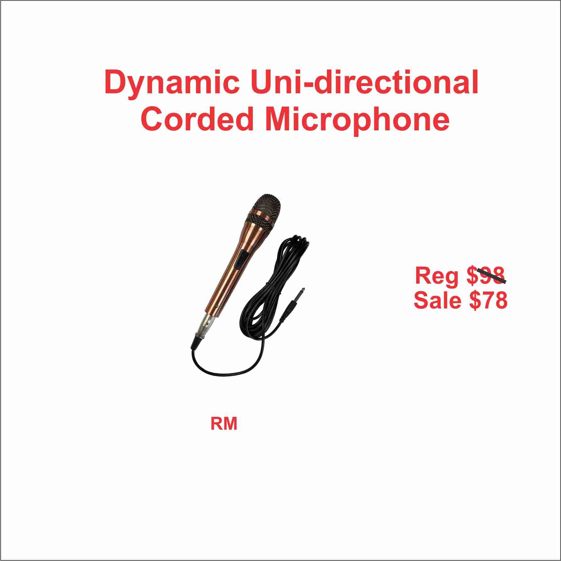 Unidirectional Dynamic Cardioid Microphone with XLR Connector - Perfect for Podcasting, Live Streaming & Studio Recording