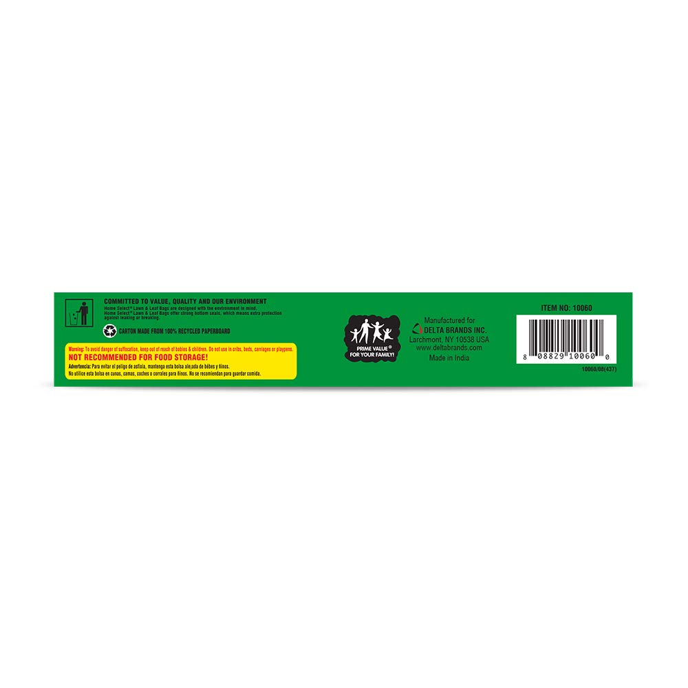 Home Select 39 Gallon Trash Bags - Heavy Duty Large Kitchen Garbage Bags for Home, Office & Outdoor Use | Leakproof & Durable Waste Disposal
