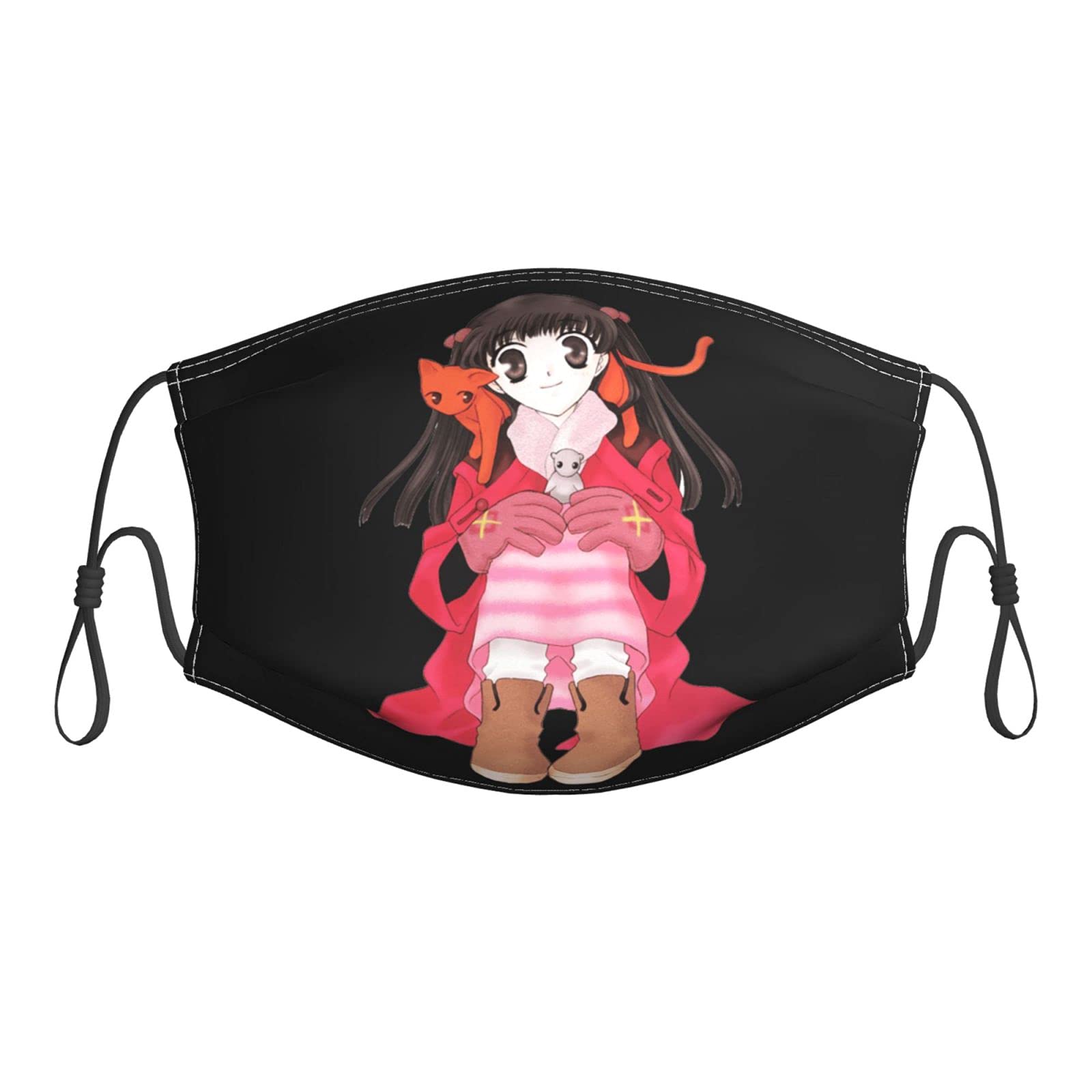 Tohru Honda Fruits Basket Unisex Reusable Face Mask with Filter - Dust Protection for Adults - Perfect for Cosplay, Conventions & Daily Wear