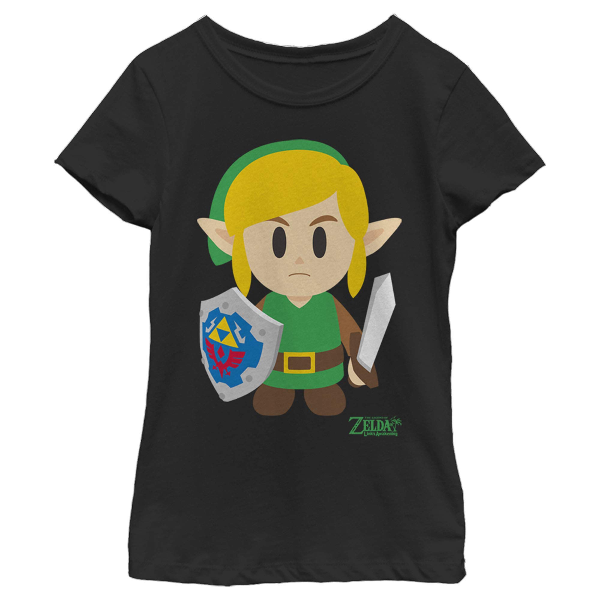 Little & Big Nintendo Link Avatar Color Girls Short Sleeve Tee Shirt - Cute Gaming Graphic T-Shirt for Kids & Teens - Perfect for Cosplay, Birthday Gifts & Nintendo Fans