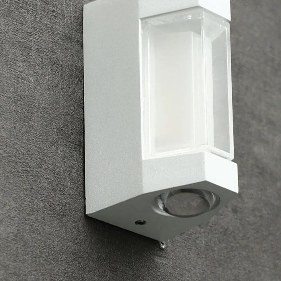 Energy Efficient White Outdoor LED Wall Light - Weatherproof & Durable for Porch, Garden, and Patio Lighting