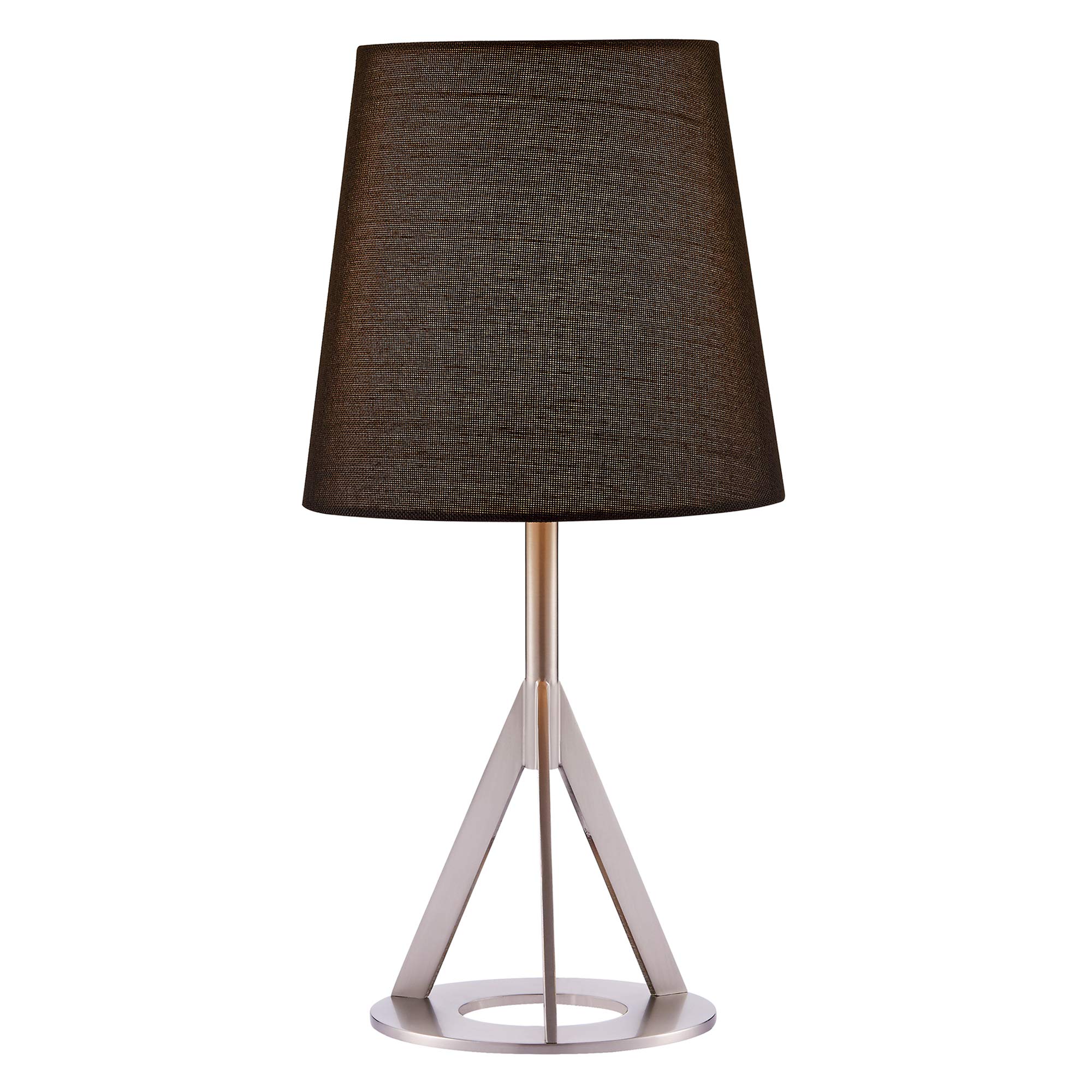 Aria Table Lamps with Nickle Brass Finish - Modern Bedside Lighting for Bedroom, Living Room & Office Decor