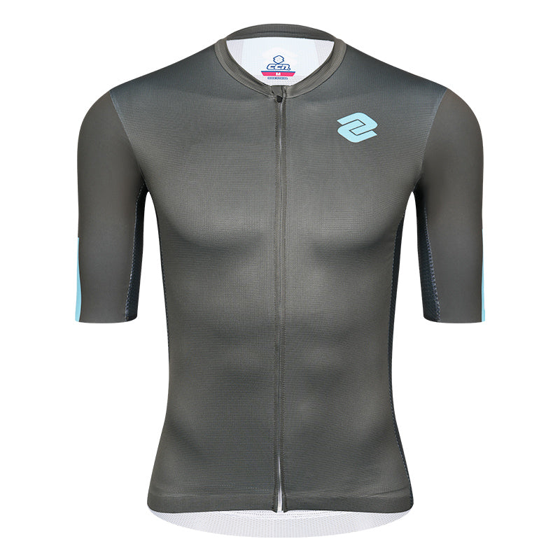 NOVA PRO Dark Grey Men's Cycling Jersey - Breathable & Moisture-Wicking Performance Shirt for Road Biking & Mountain Cycling | Perfect for Training, Racing & Outdoor Sports