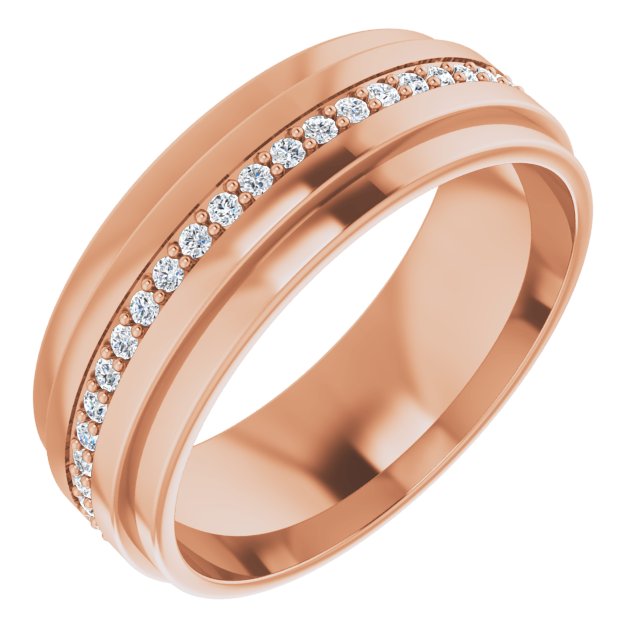 0.40 Carat Round Diamond Eternity Band - 14K Solid Gold Wedding Ring for Women - Perfect for Anniversaries, Engagements & Special Occasions