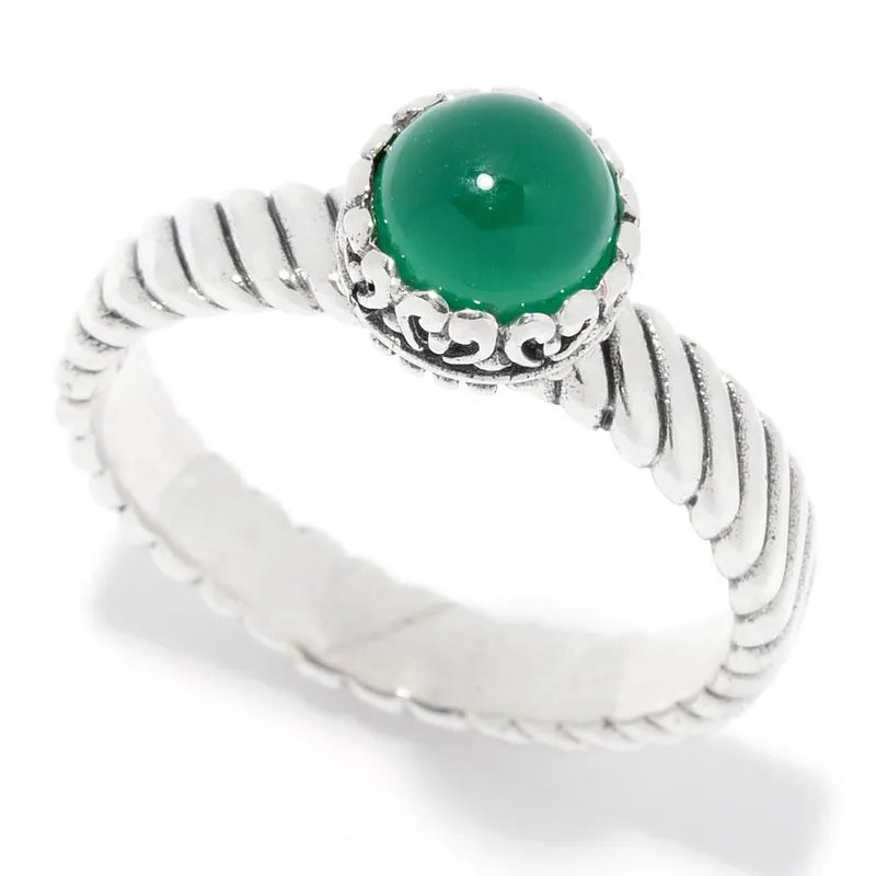 Comet Ring - Green Onyx Gemstone Jewelry for Women | Elegant & Unique Fashion Accessory | Perfect for Parties, Weddings & Everyday Wear