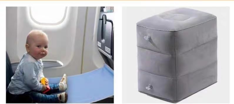 Portable Inflatable Airplane Travel Bed for Kids & Adults - Comfortable Sleep on Flights, Road Trips & Camping