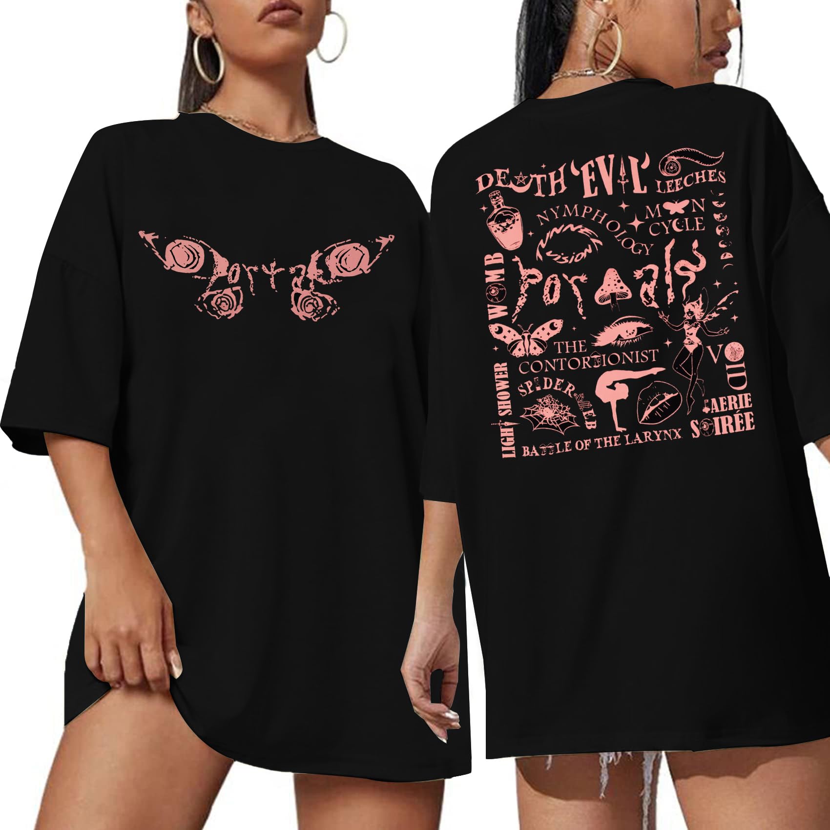 Butterfly Graphic T-Shirt for Women - Alternative Pop Music Band Tee, Singer Merch, Concert Fan Shirt | Perfect for Music Festivals, Casual Wear & Gifts