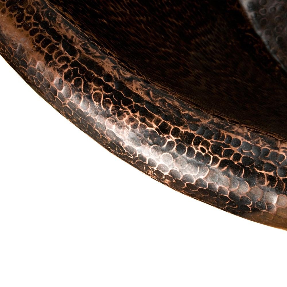 Premium 67-Inch Hammered Copper Double Slipper Bathtub (BTD67DB) - Luxurious Freestanding Soaking Tub for Spa-Like Bathroom Retreat