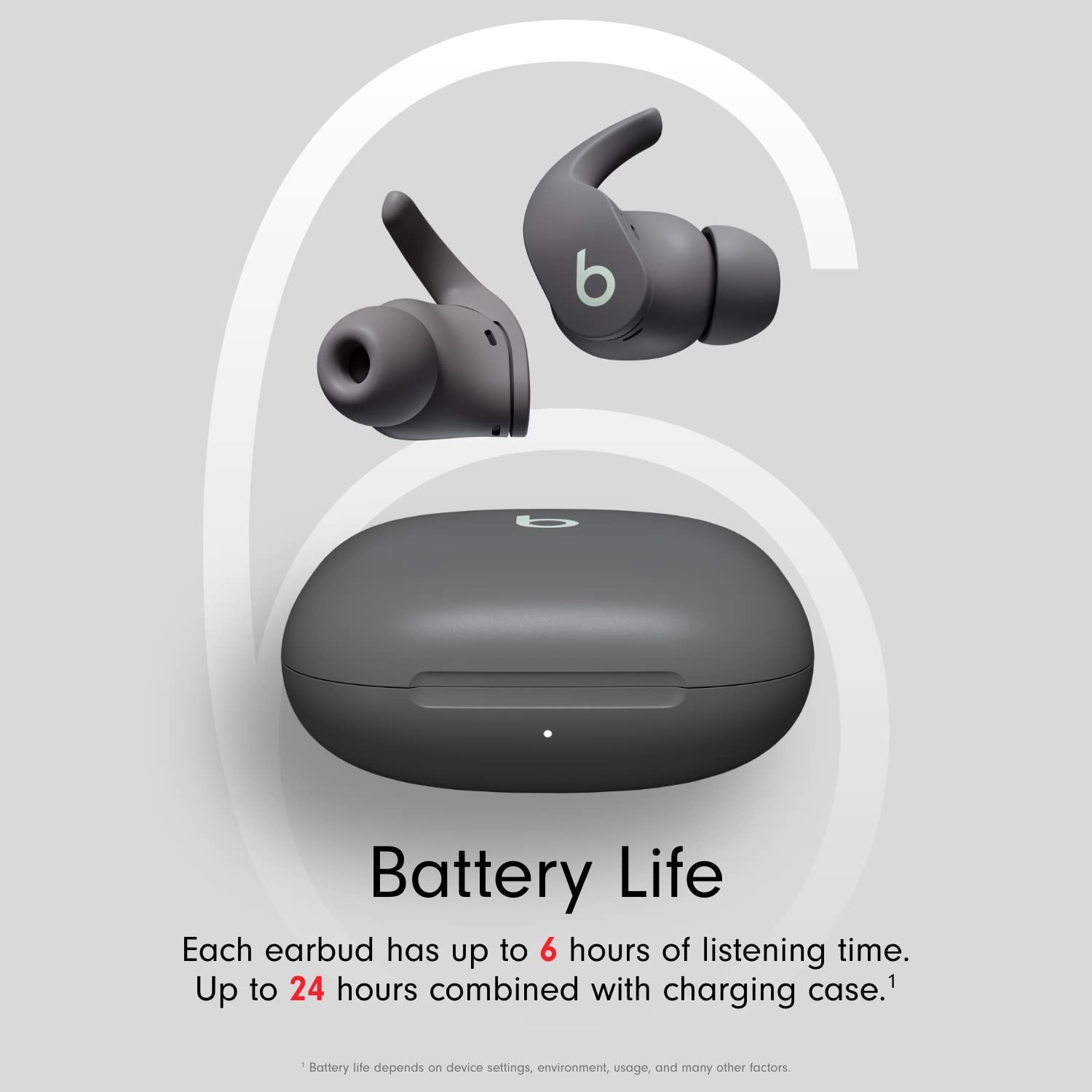 Beats Fit Pro True Wireless Noise Cancelling Earbuds - Sage Gray (Renewed Premium) | Sweatproof Bluetooth Headphones for Workouts, Running & Gym | Active Noise Cancellation for Commuting & Travel