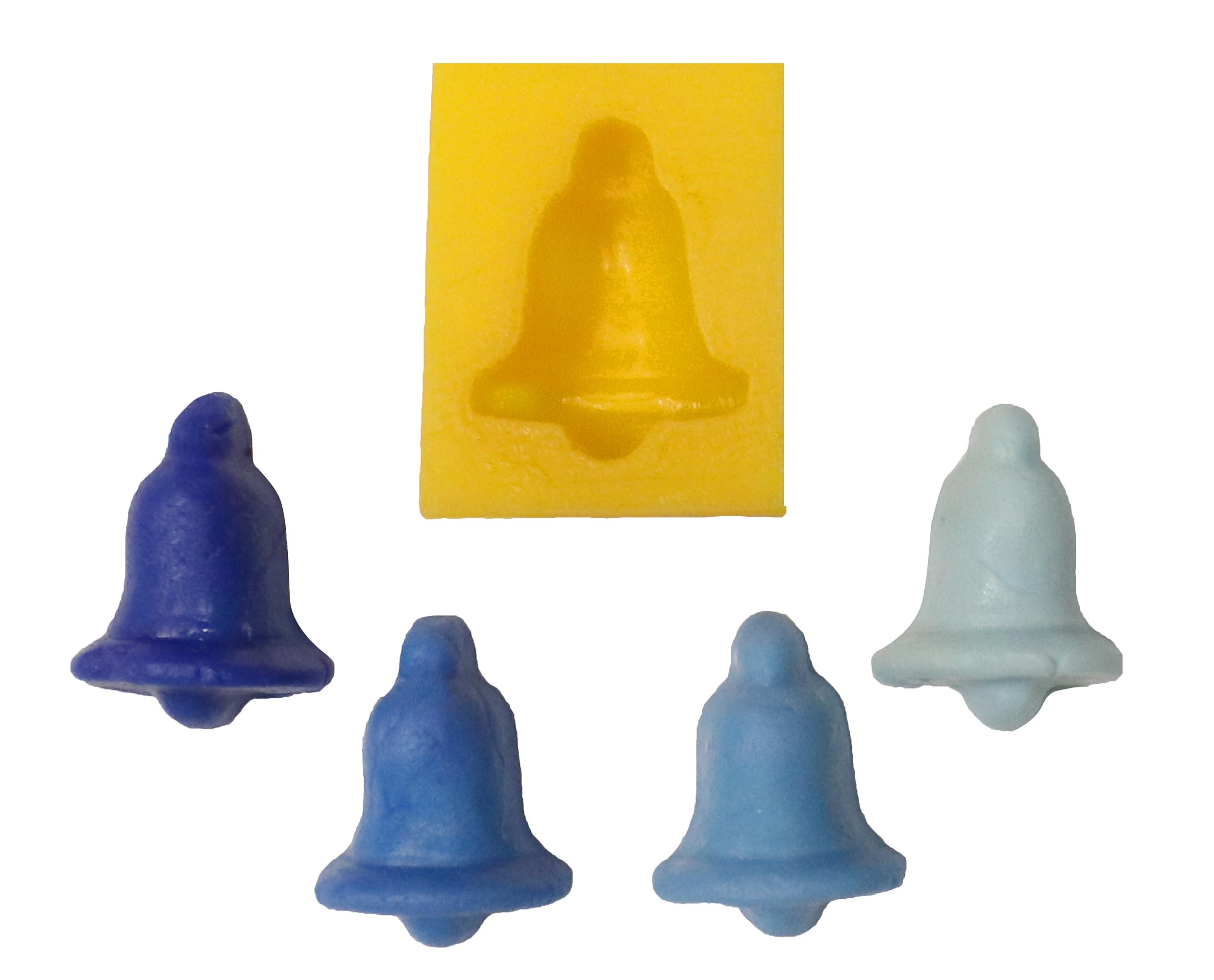 4-Cavity Flexible Silicone Mold Set - Leaf, Rose, Heart & Bell Shapes for Cream Cheese Mints, Chocolate, Fondant, Candies & Baking | Perfect for DIY Desserts, Soap Making & Candy Crafts