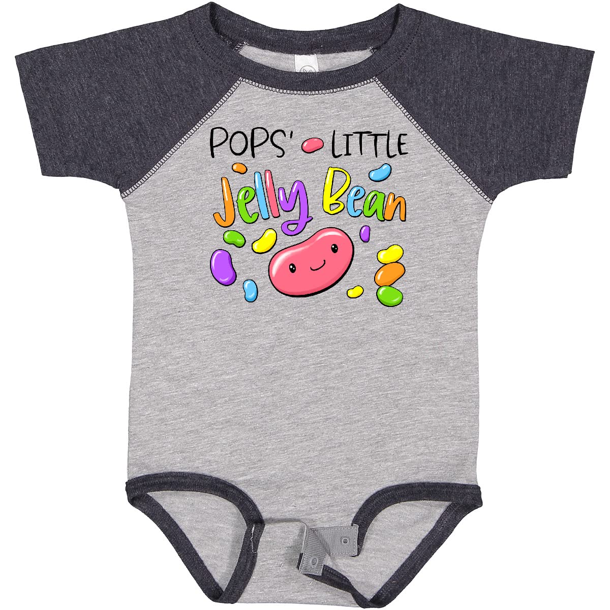 Inktastic Pops' Little Jellybean Cute Easter Candy Baby Bodysuit - Adorable Easter Outfit for Infants & Toddlers - Perfect for Easter Photos, Family Gatherings & Holiday Celebrations