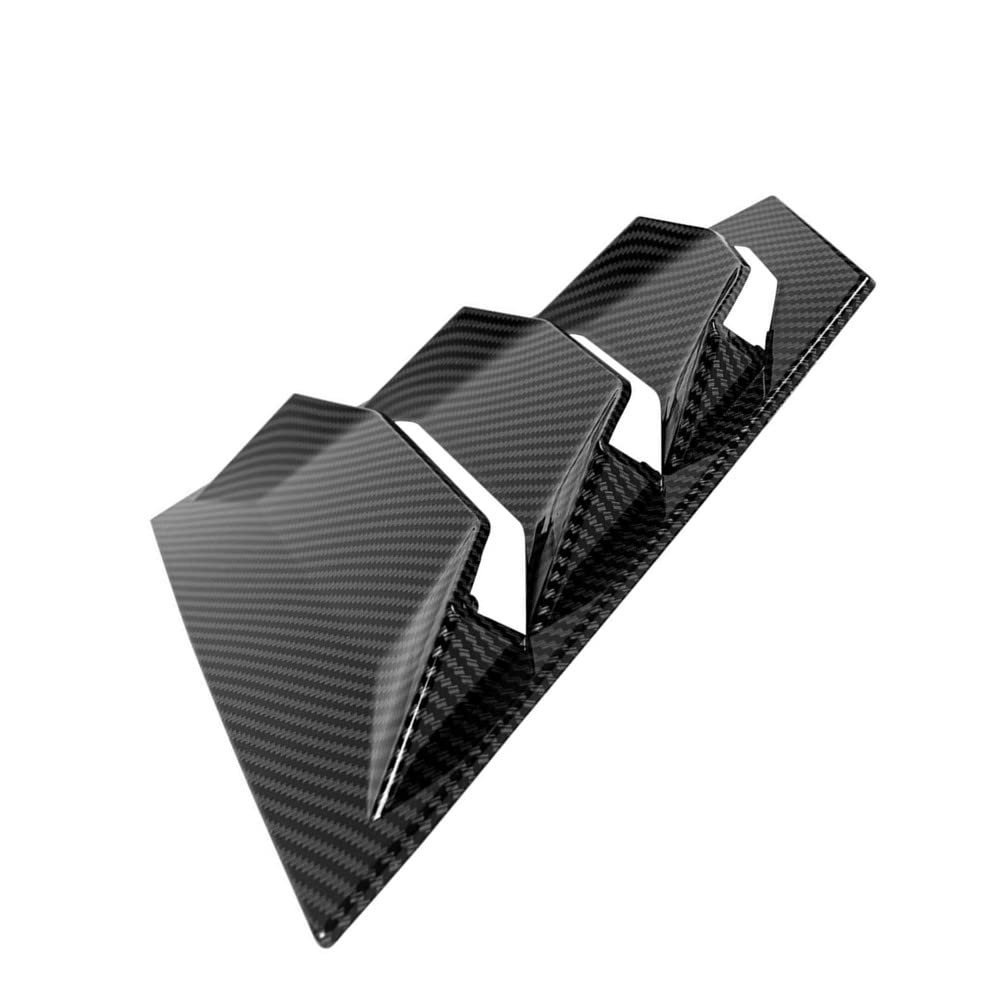 2PCS Rear Side Window Louvers for Nissan Altima 2019-2022 - Carbon Fiber Style Air Vent Scoop Shades - Racing Accessories for Car Decoration & Sun Protection - Perfect for Street Racing & Summer Driving