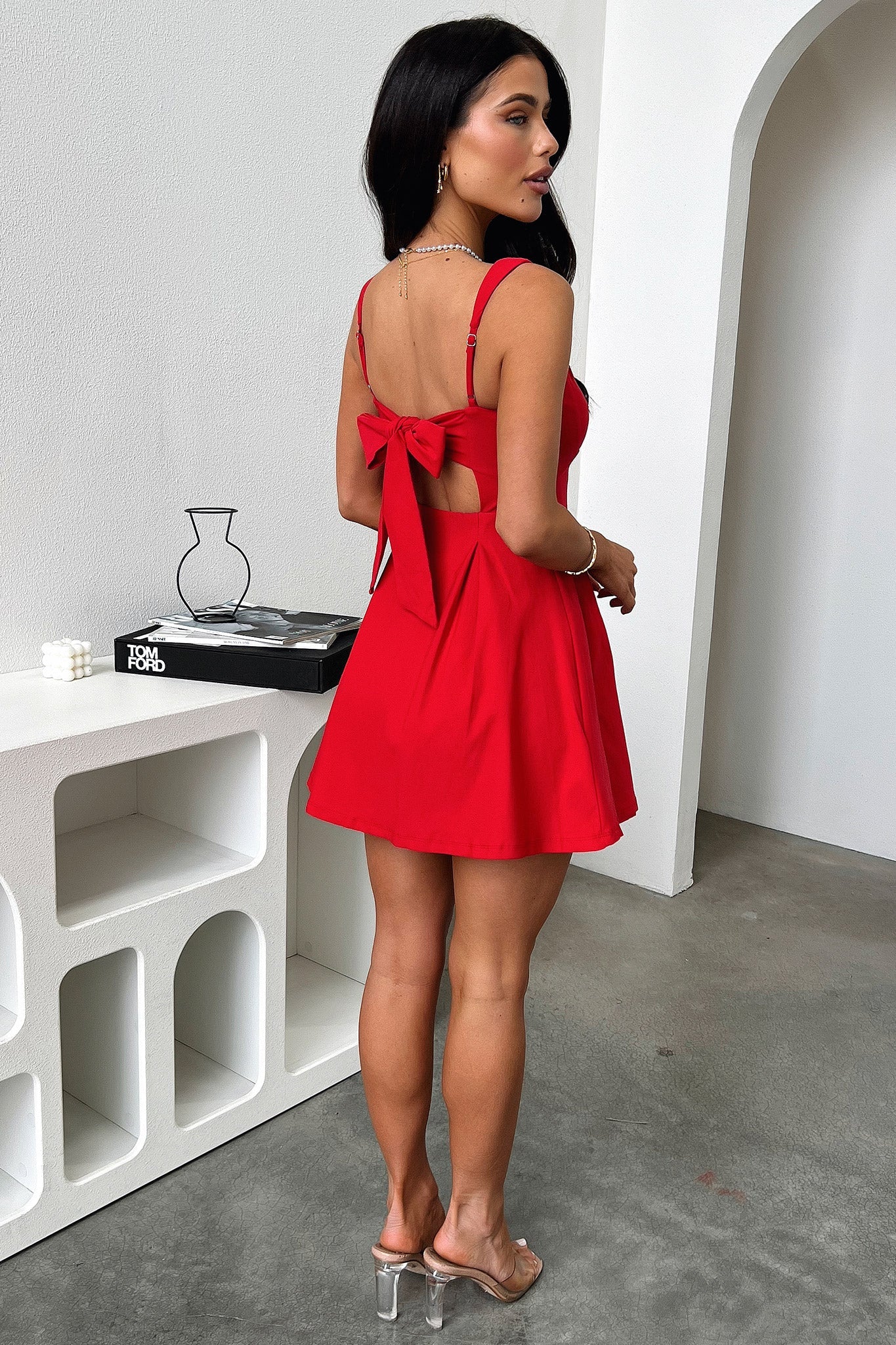 Bransley Women's Red Floral Summer Dress - Elegant & Comfortable for Casual Outings, Parties, and Beach Vacations