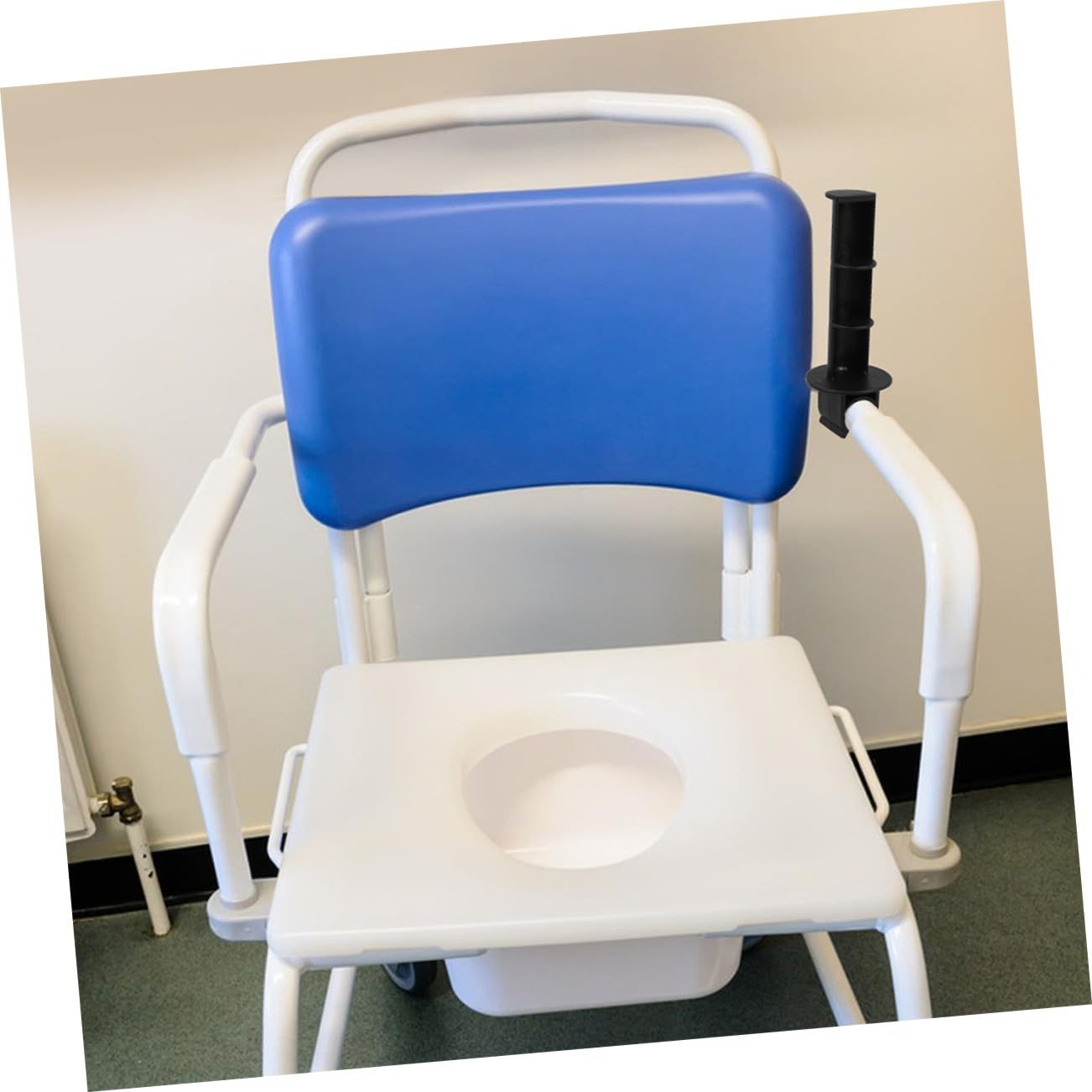 2-Pack Clip-On Toilet Paper Holder for Wheelchairs - Adjustable Roller Replacement Rod with Secure Grip - Ideal for Seniors, Nursing Patients, Bedside Commodes & Transport Chairs - Perfect for Home Care, Hospitals and Mobility Assistance