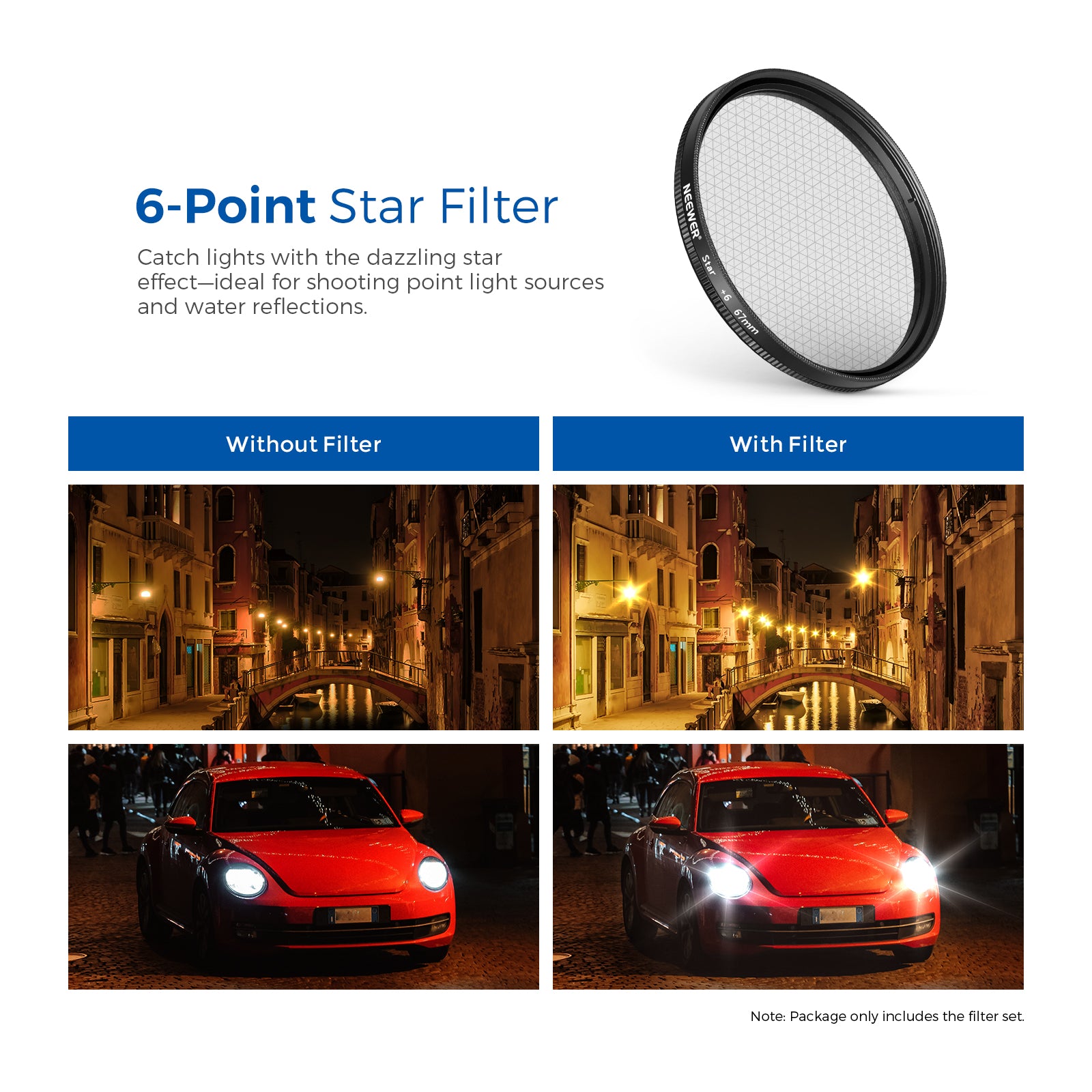 NEEWER Clip-On Camera Lens Filters Kit for iPhone, Android Smartphones & DSLR Cameras - Enhance Photos & Videos for Social Media, Vlogging, and Professional Photography