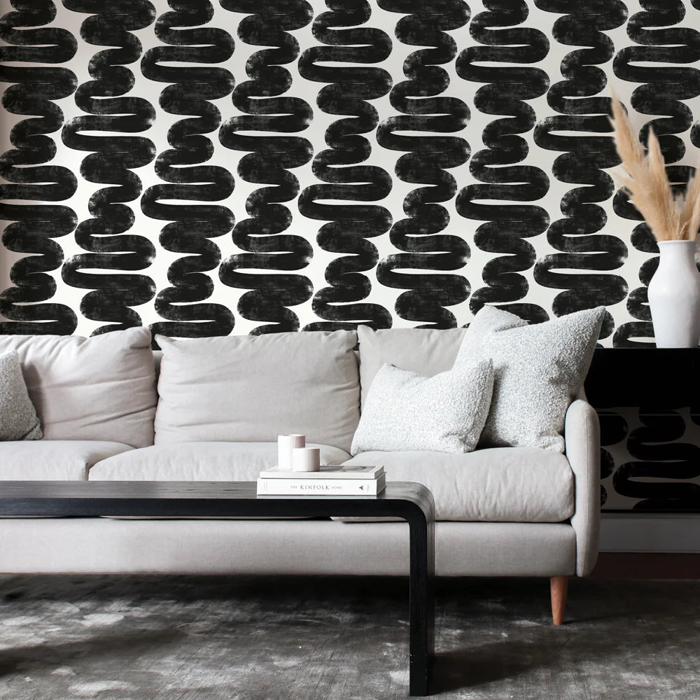 Bobby Berk Wiggle Room Peel and Stick Wallpaper - Removable Self-Adhesive Wallpaper for Bedroom, Nursery & Home Decor