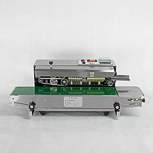 Kolice Commercial Automatic Continuous Sealing Machine - Industrial Horizontal Bag Sealer for Food Packaging, PVC Bags & Films - Ideal for Popsicle, Snack & Frozen Food Packing