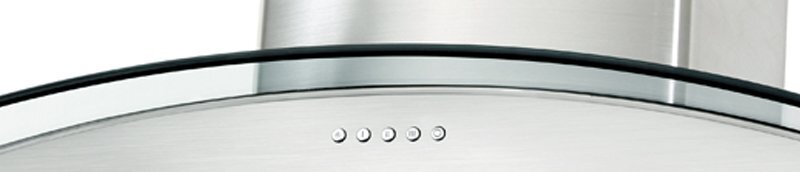 Robinhood 60cm Glass Canopy Range Hood RWV3CL60G - Modern Kitchen Ventilation for Smoke & Odor Removal - Perfect for Home Cooking, Grilling, and Deep Frying