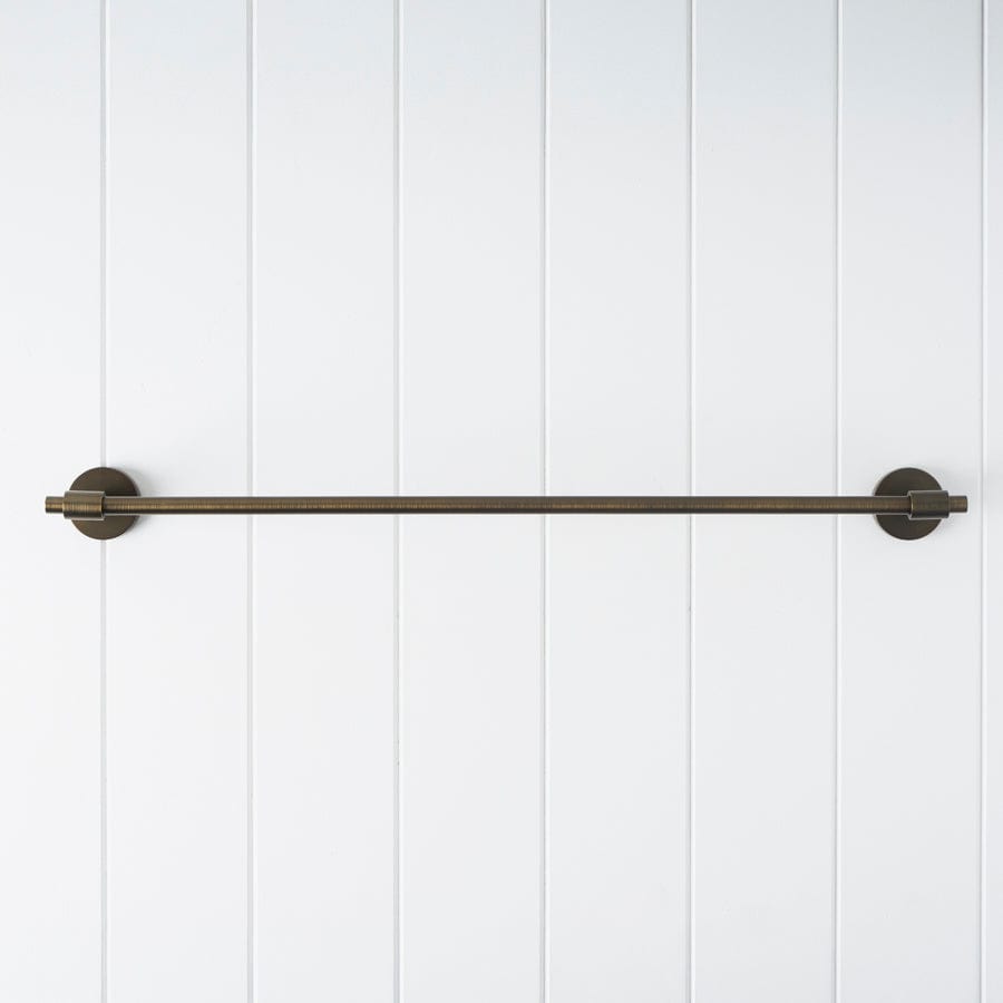 600mm Antique Brass Towel Rail - Vintage Style Bathroom Towel Holder for Modern & Classic Home Decor - Perfect for Bathrooms, Kitchens & Laundry Rooms