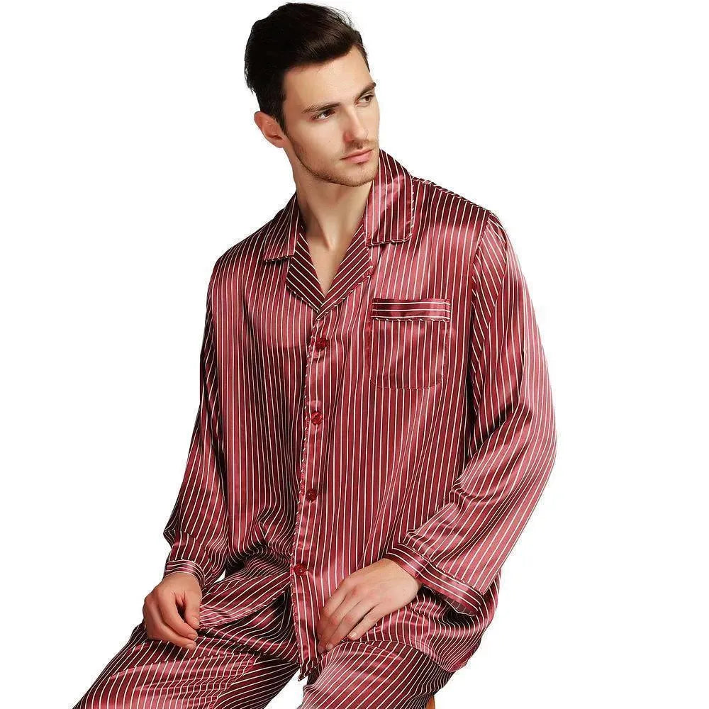 Comfortable Men's Pajama Set - Soft Cotton Sleepwear for Lounge & Nighttime Relaxation - Perfect for Home, Travel and Gift Giving