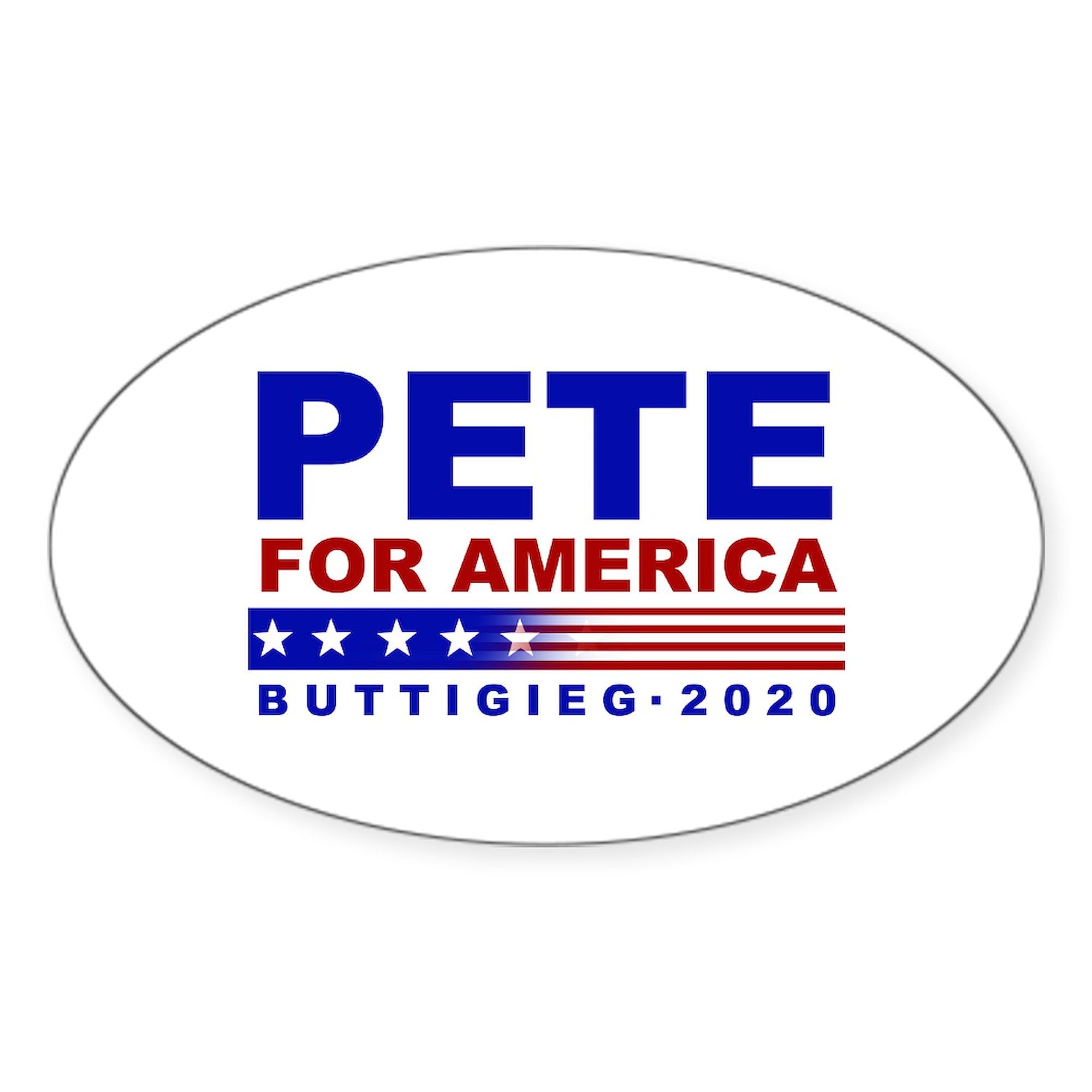 Pete Buttigieg for America Oval Car Bumper Sticker - Political Campaign Decal for Cars, Trucks & Windows - Show Your Support While Driving
