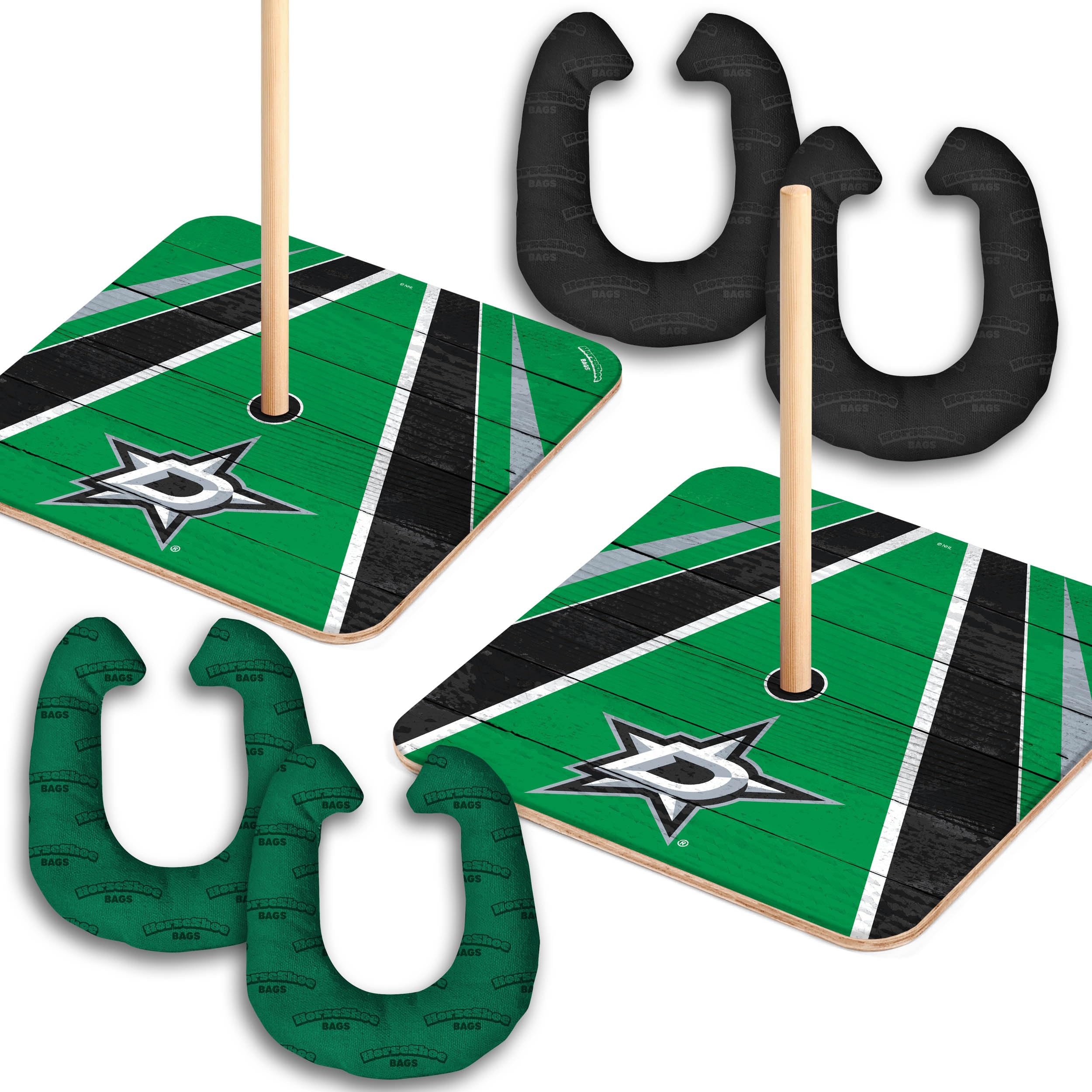 YouTheFan NHL Dallas Stars Horseshoe Bags - Officially Licensed Team Logo - Durable Sports Tote for Hockey Fans - Perfect for Game Day, Travel & Gym