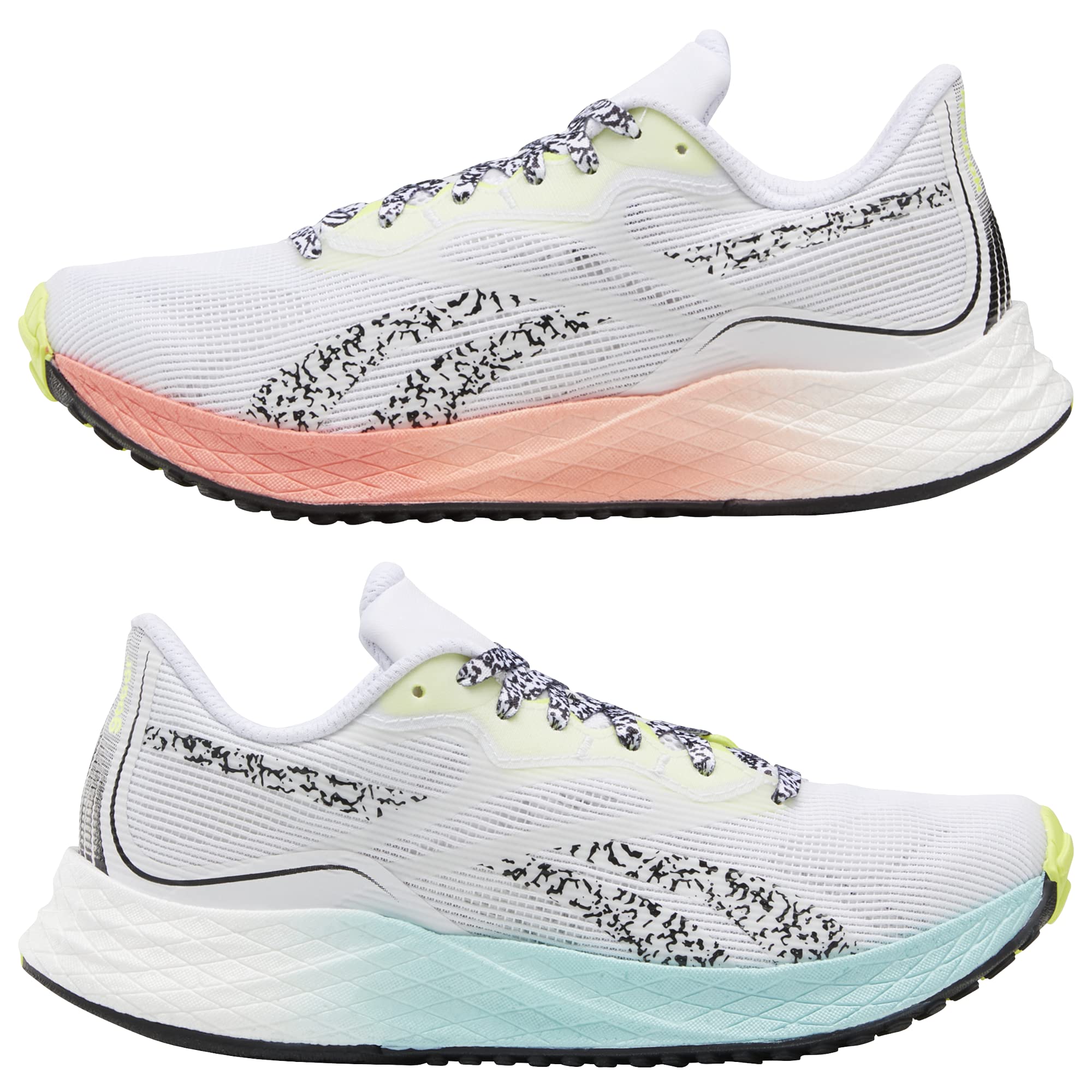 Reebok Women's FLOATRIDE Energy 3.0 Running Shoes - White/Twisted Coral/Digital Glow - Size 8.5 | Lightweight Cushioned Sneakers for Women | Perfect for Jogging, Gym Workouts & Daily Wear