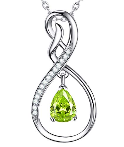 J August - Peridot Necklace