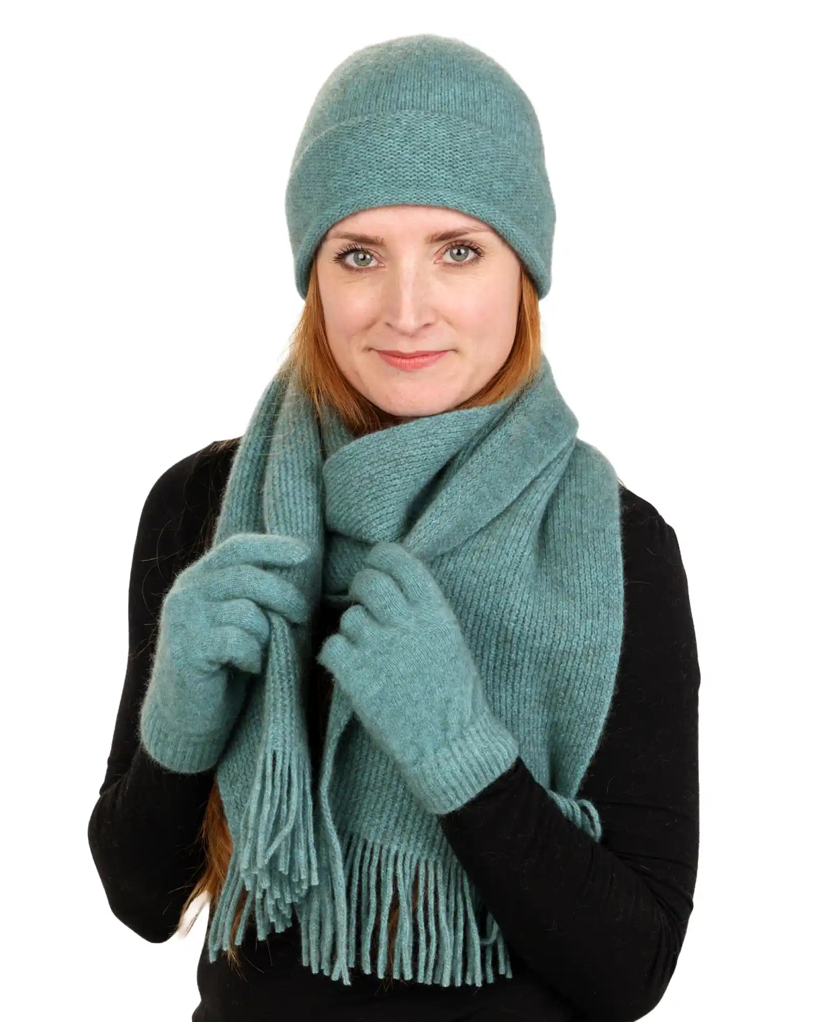 Topaz #2 Plain Possum Merino Wool Scarf NX102 - Warm Winter Accessory for Women & Men - Perfect for Outdoor Activities, Hiking, and Cold Weather Fashion