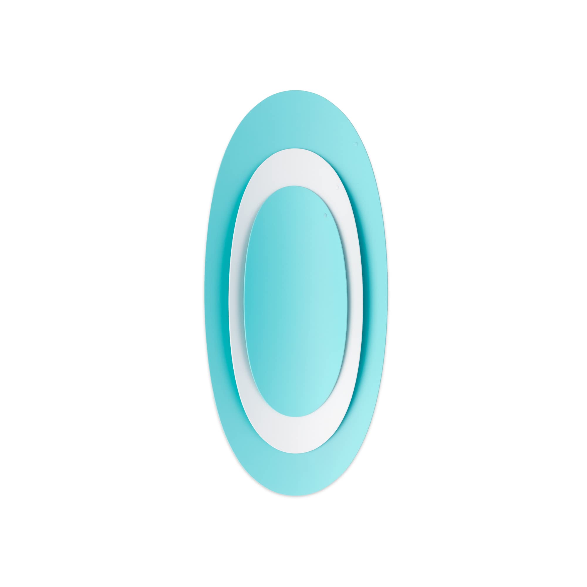 Alessi Contain.Laz W Ellipse Food Storage Containers - Set of 3 Turquoise Airtight Kitchen Canisters for Sugar, Flour & Coffee - Perfect for Pantry Organization & Countertop Display