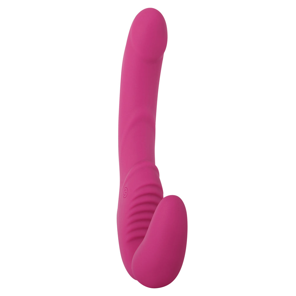 Adam & Eve Eve's Vibrating Strapless Strap-On Dildo - Hands-Free Couples Toy for Lesbian & Straight Sex, Bondage Play and Role Reversal Fantasy