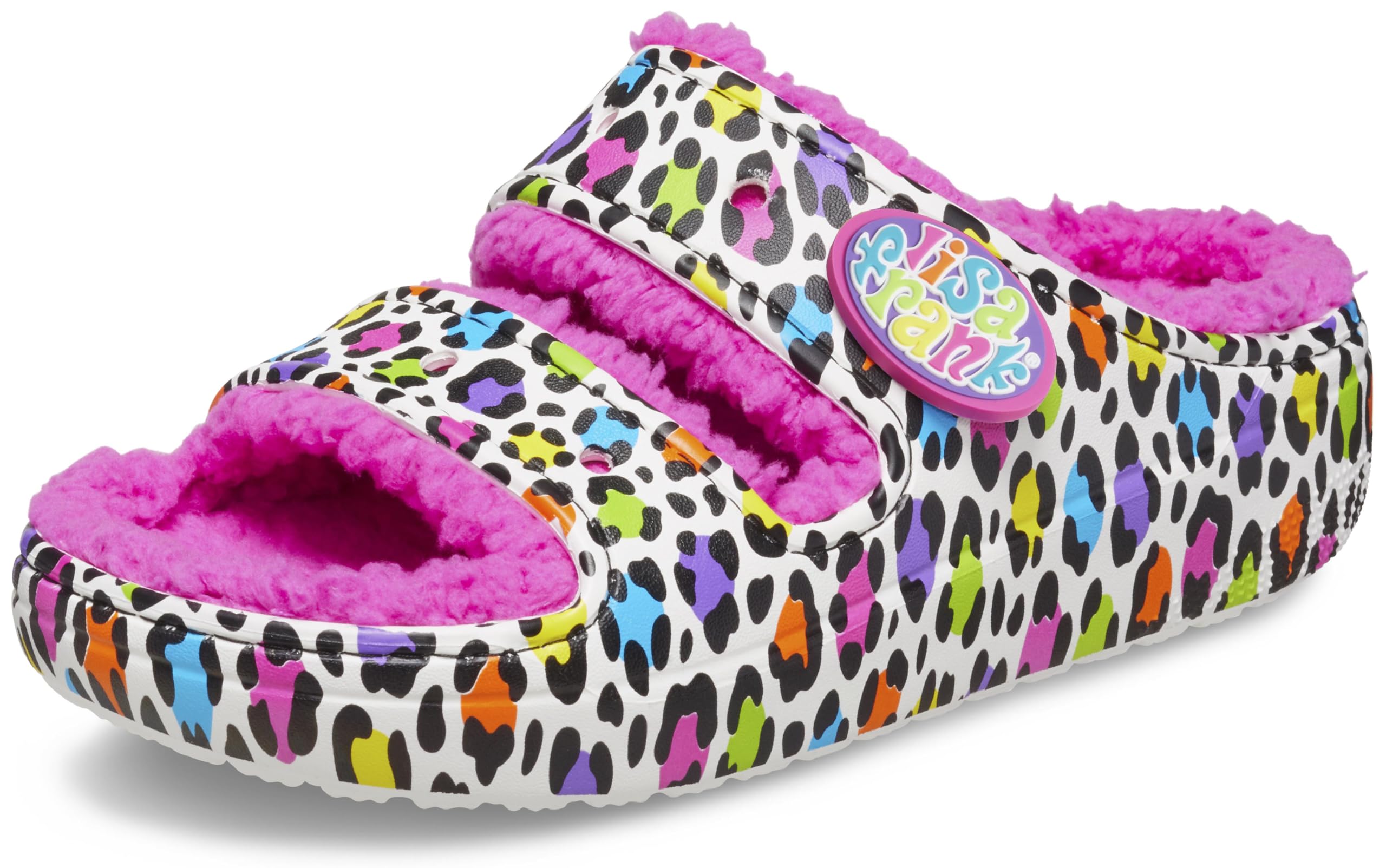 Crocs Unisex-Adult Classic Lisa Frank Cozzzy Platform Sandals - Comfortable Slip-On Water Shoes for Beach, Pool & Casual Wear