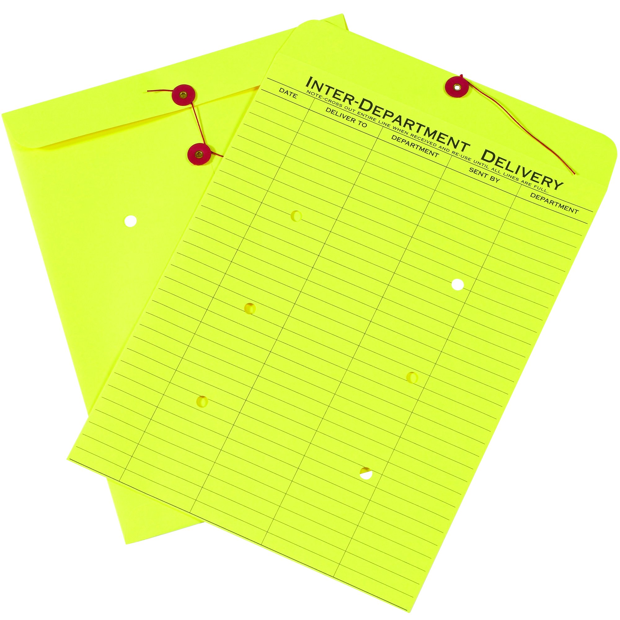SNEN1096 Inter-Department Envelopes 10x13 Inches - Pack of 100 Yellow Business Mailers for Office Documents, Files & Correspondence - Perfect for Interoffice Mail, Shipping & Organization