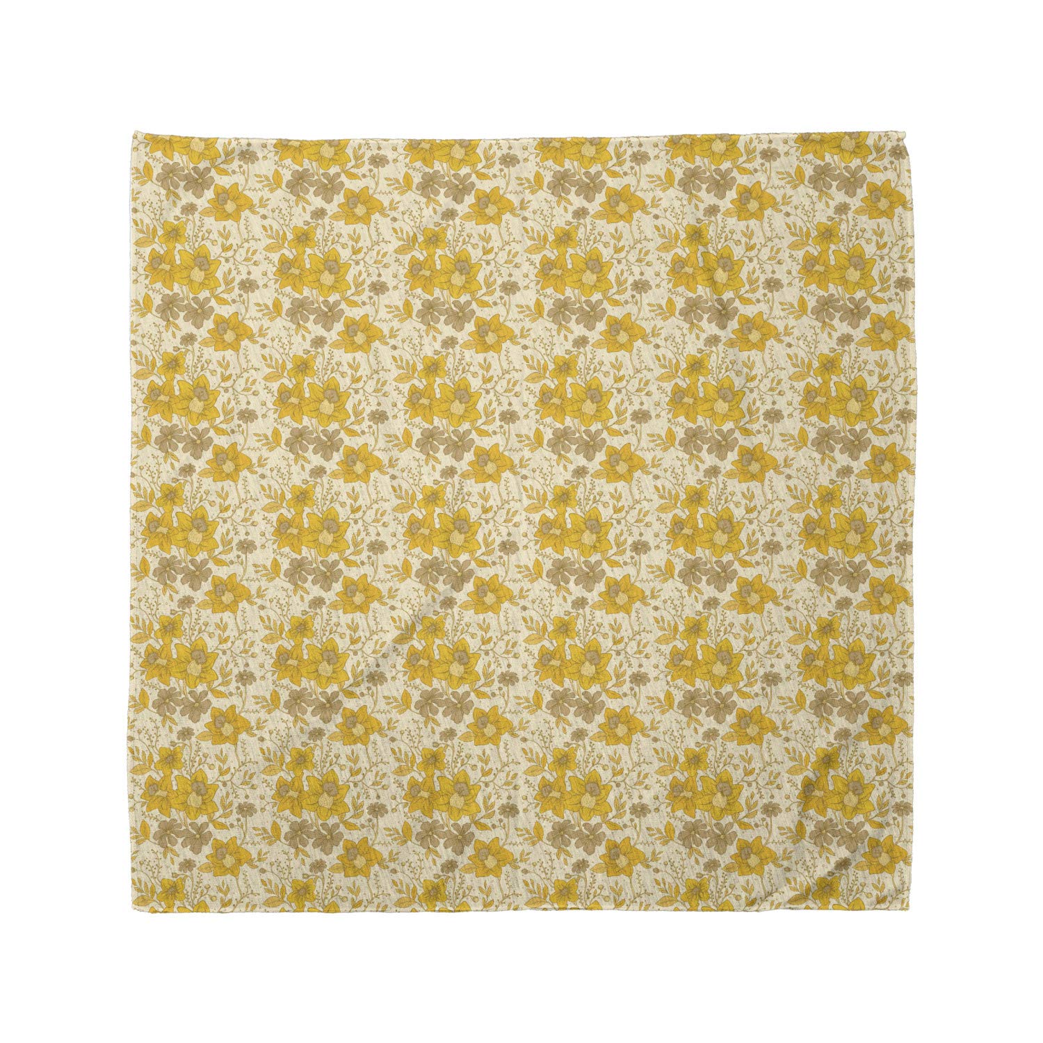 Ambesonne Floral Bandana Scarf - Romantic Abstract Flower Print Unisex Head Wrap & Neck Tie for Women Men - Perfect for Outdoor Activities, Music Festivals & Fashion Accessories