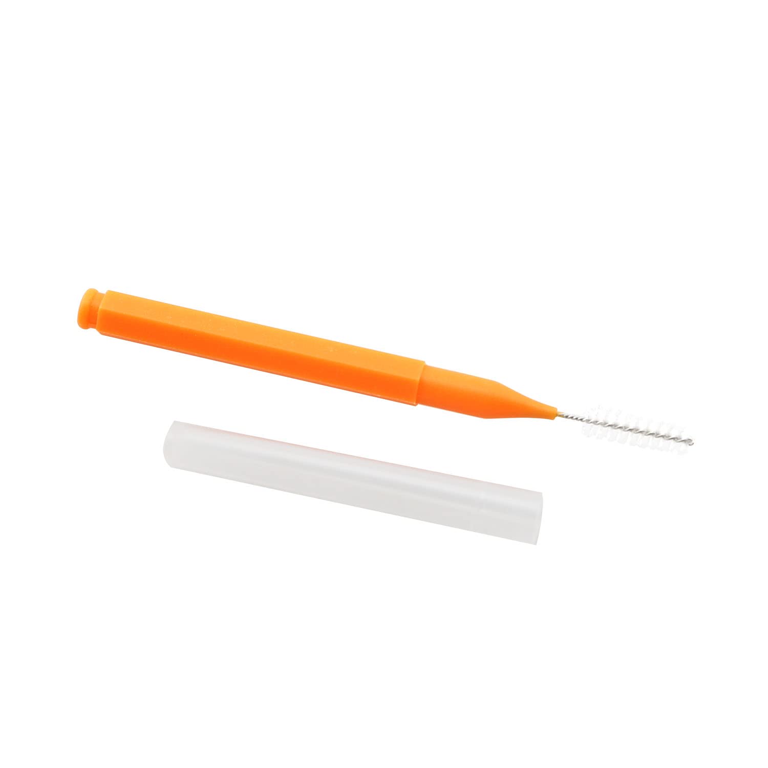 5-Pack Orange Shower Head Cleaning Brushes - Shower Nozzle & Hard-to-Reach Surface Cleaner for Bathroom Fixtures, Computer Keyboards, Phone Ports - Perfect for Deep Cleaning Grime & Dust in Tight Spaces