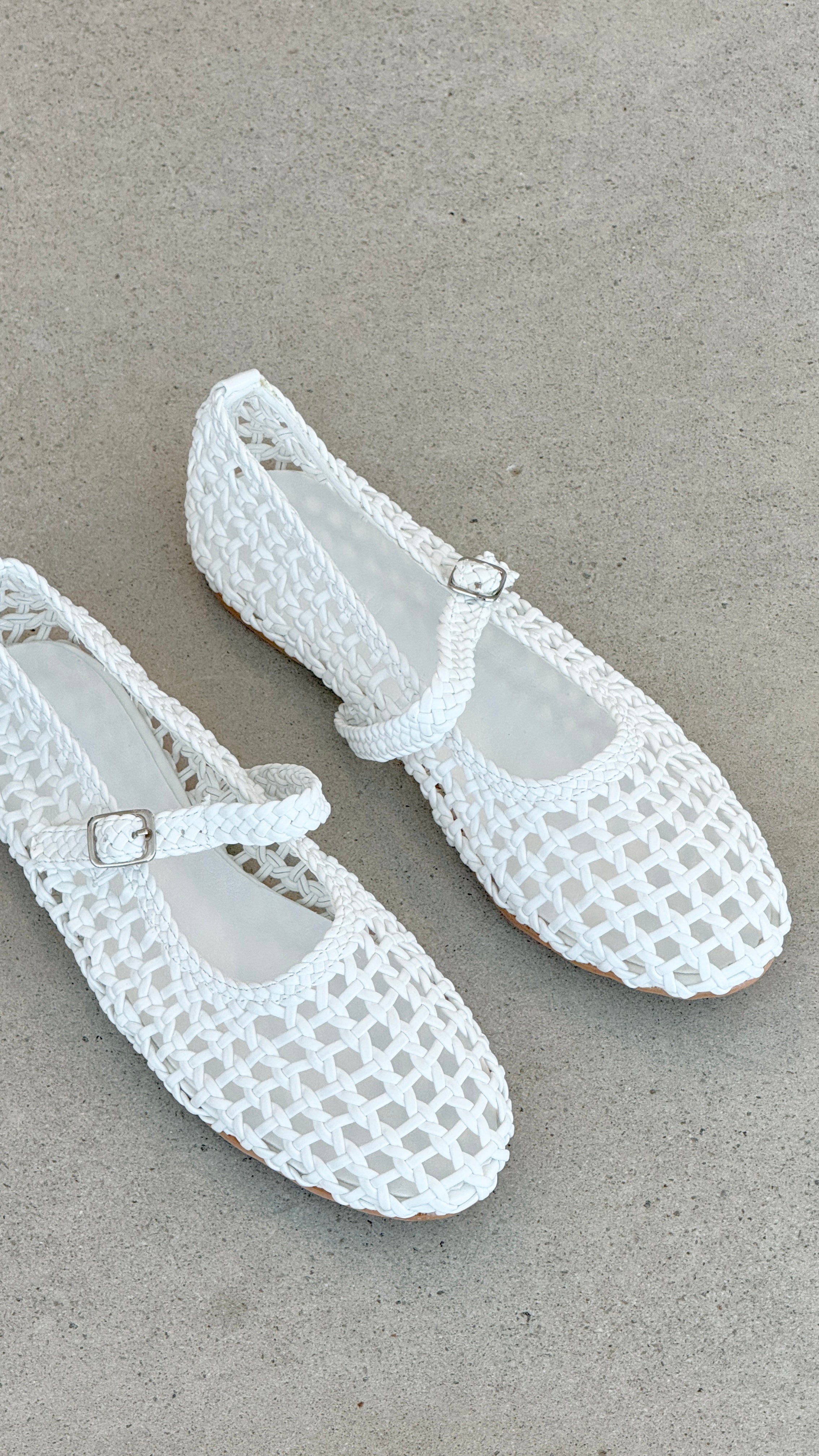 Gitta Women's White Flats - Comfortable Casual Shoes for Work, Travel & Everyday Wear