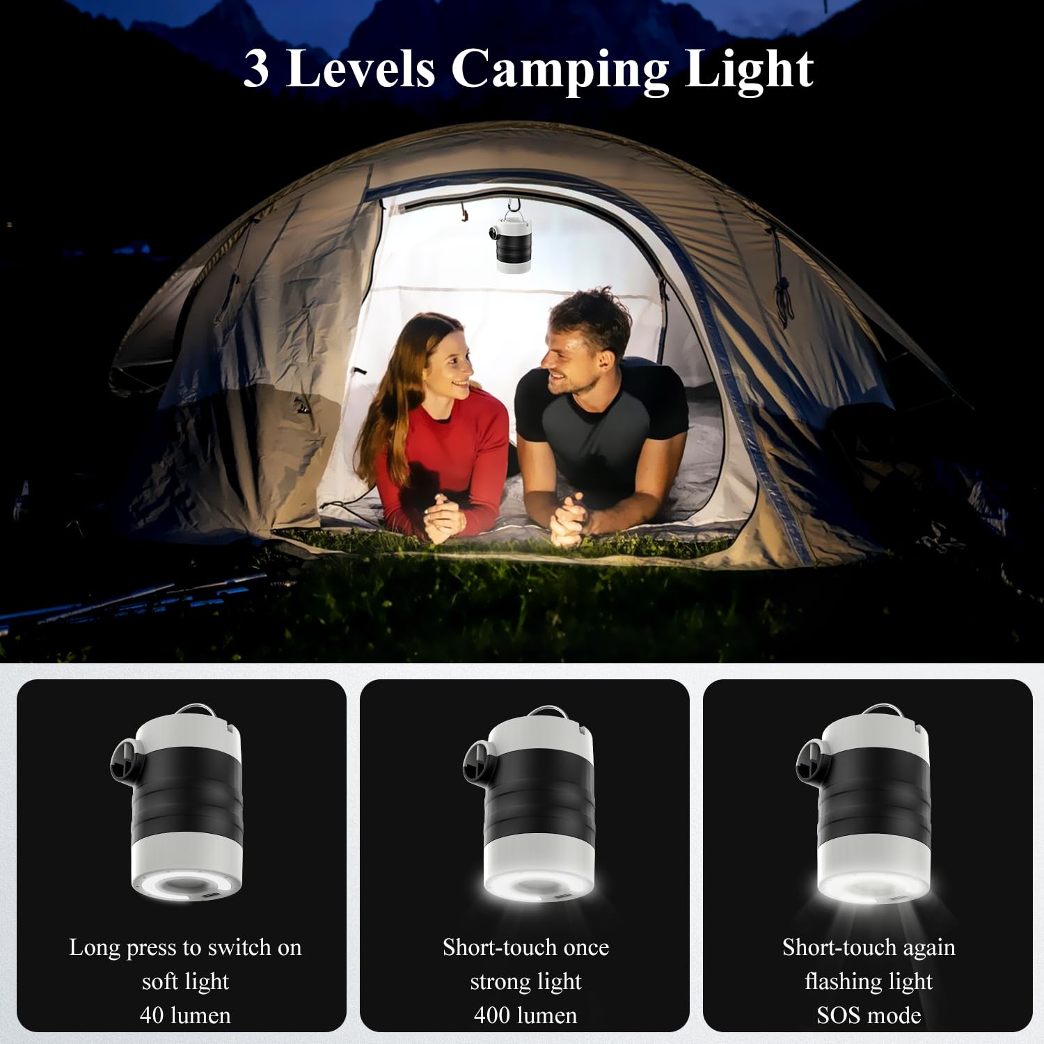 **LIBERRWAY Rechargeable Cordless Electric Air Pump for Inflatables - Portable Quick-Fill Pump for Air Mattress, Pool Floats, Camping Gear - Includes Built-in Camping Lantern (Perfect for Travel, Beach, Backyard & Outdoor Adventures)**