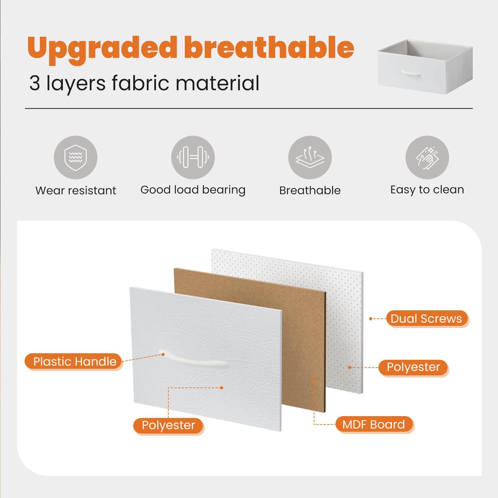 Modern White Dresser with Metal Frame & Wood Top - 2 Drawer Chest for Bedroom, Living Room, or Office Storage | Space-Saving Organizer for Clothes, Linens & Home Essentials