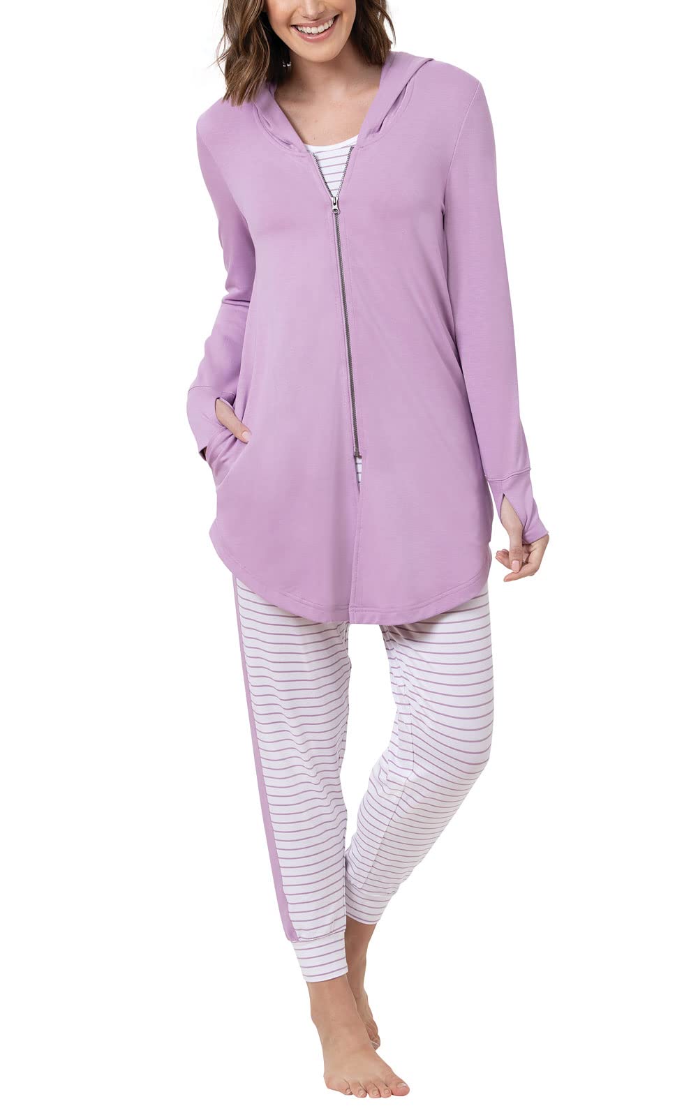 PajamaGram Women's 3-Piece Cozy Pajama Set - Soft Sleepwear for Women | Perfect for Lounging, Relaxing & Gift Giving